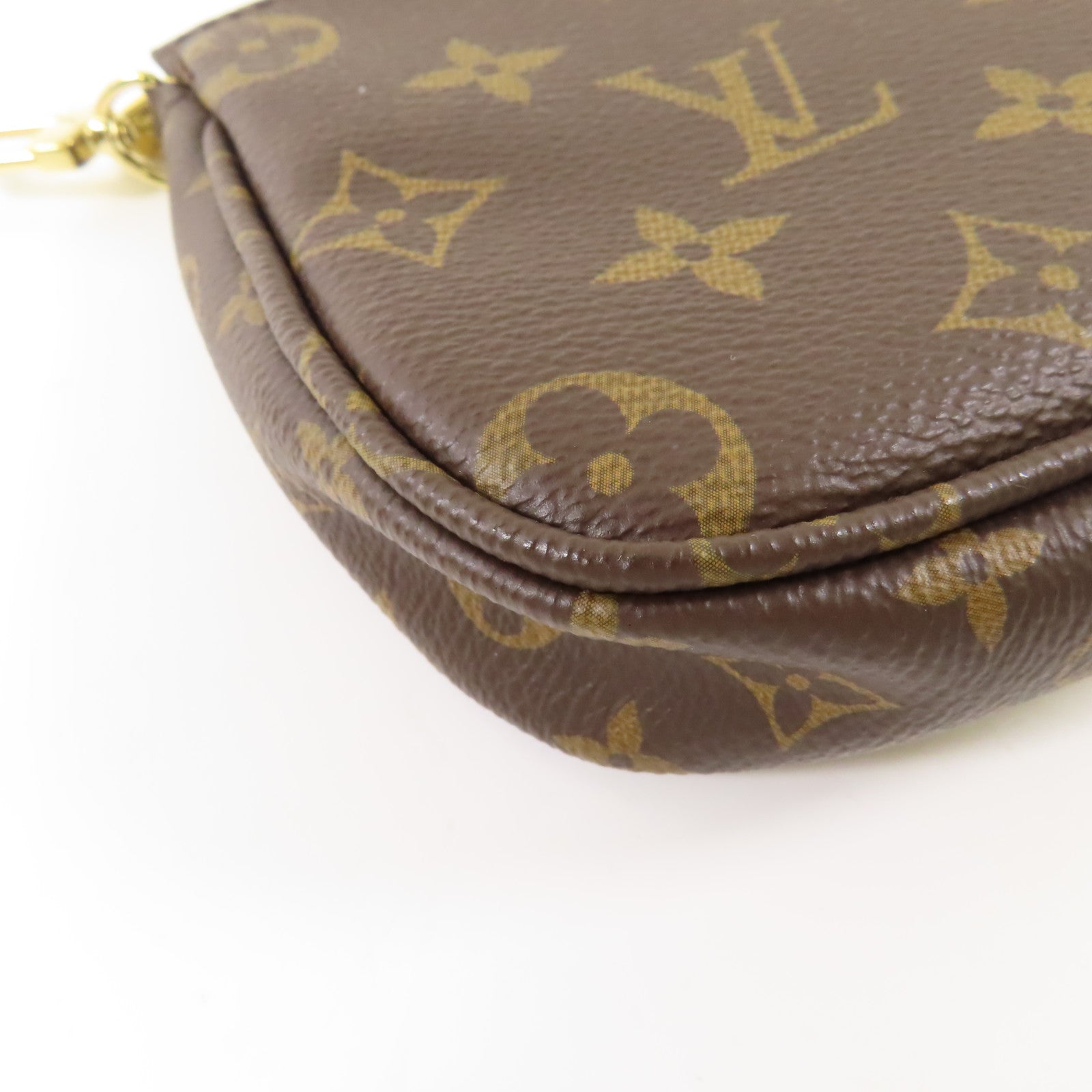 LOUIS VUITTON Monogram Multi Pochette Accessoires金扣肩背袋棕色