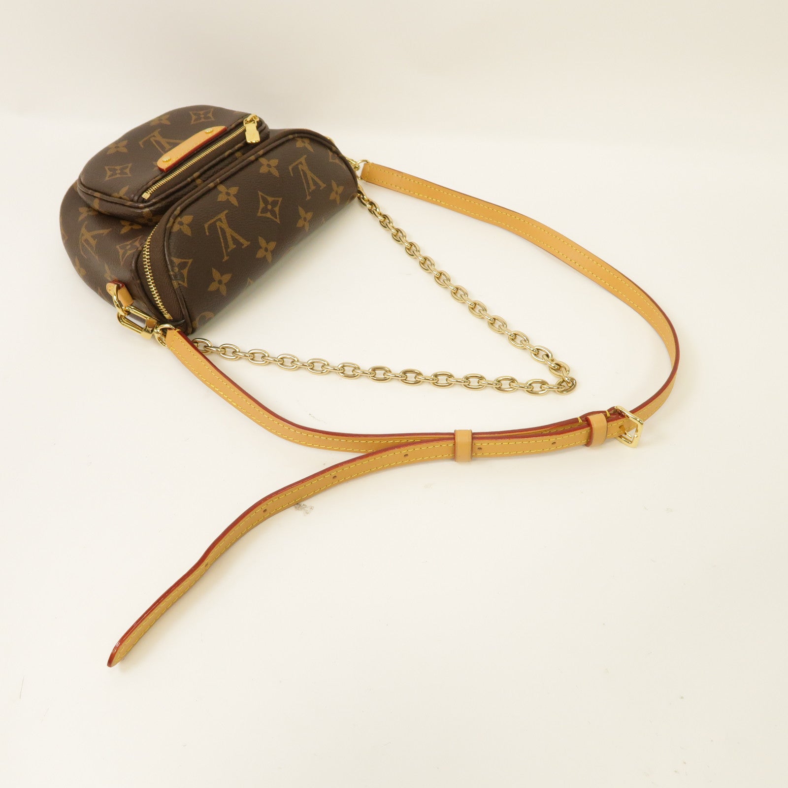 LOUIS VUITTON Monogram Mini Bumbag金扣腰包啡色