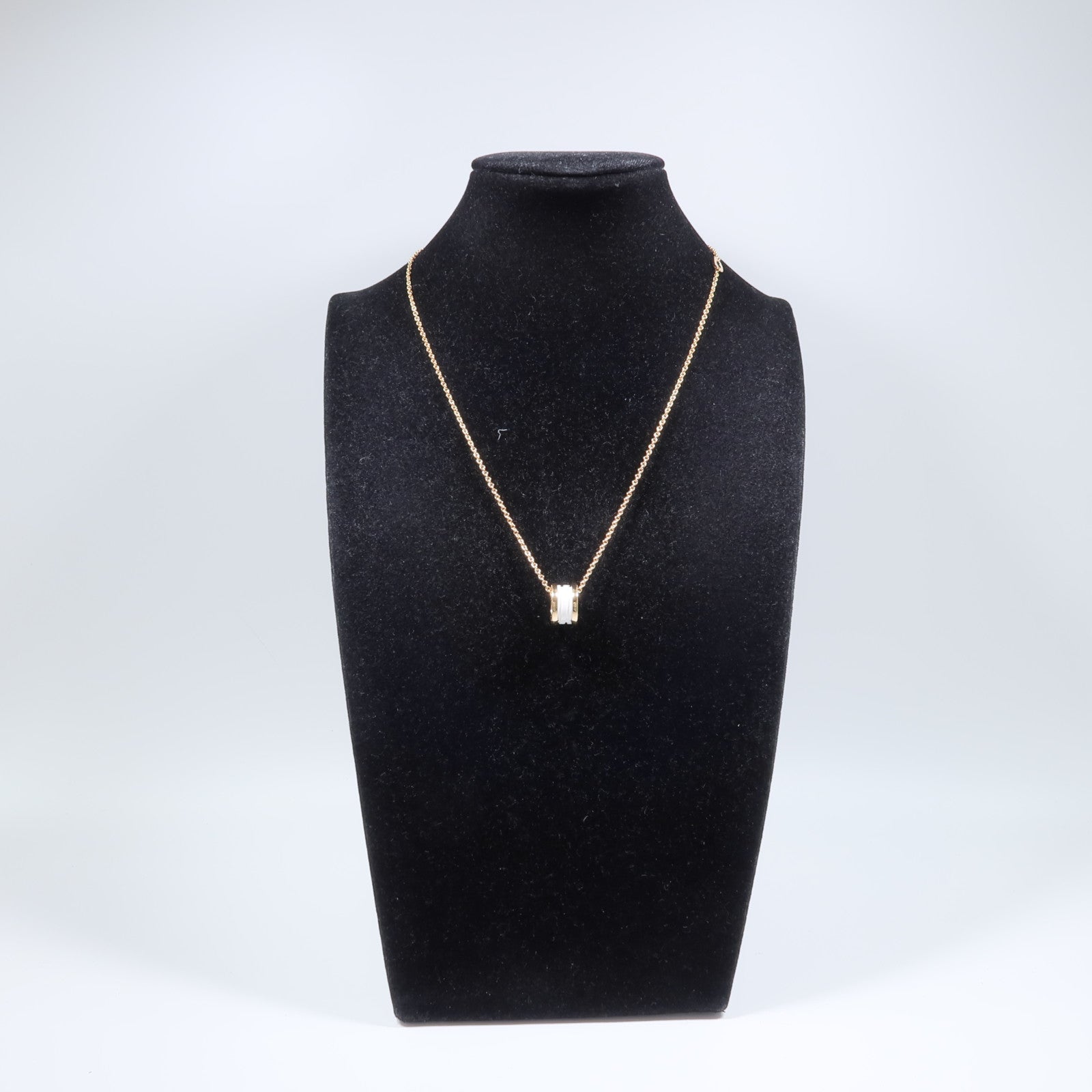 BVLGARI 18K玫瑰金/陶瓷B-zero1 Necklace項鍊