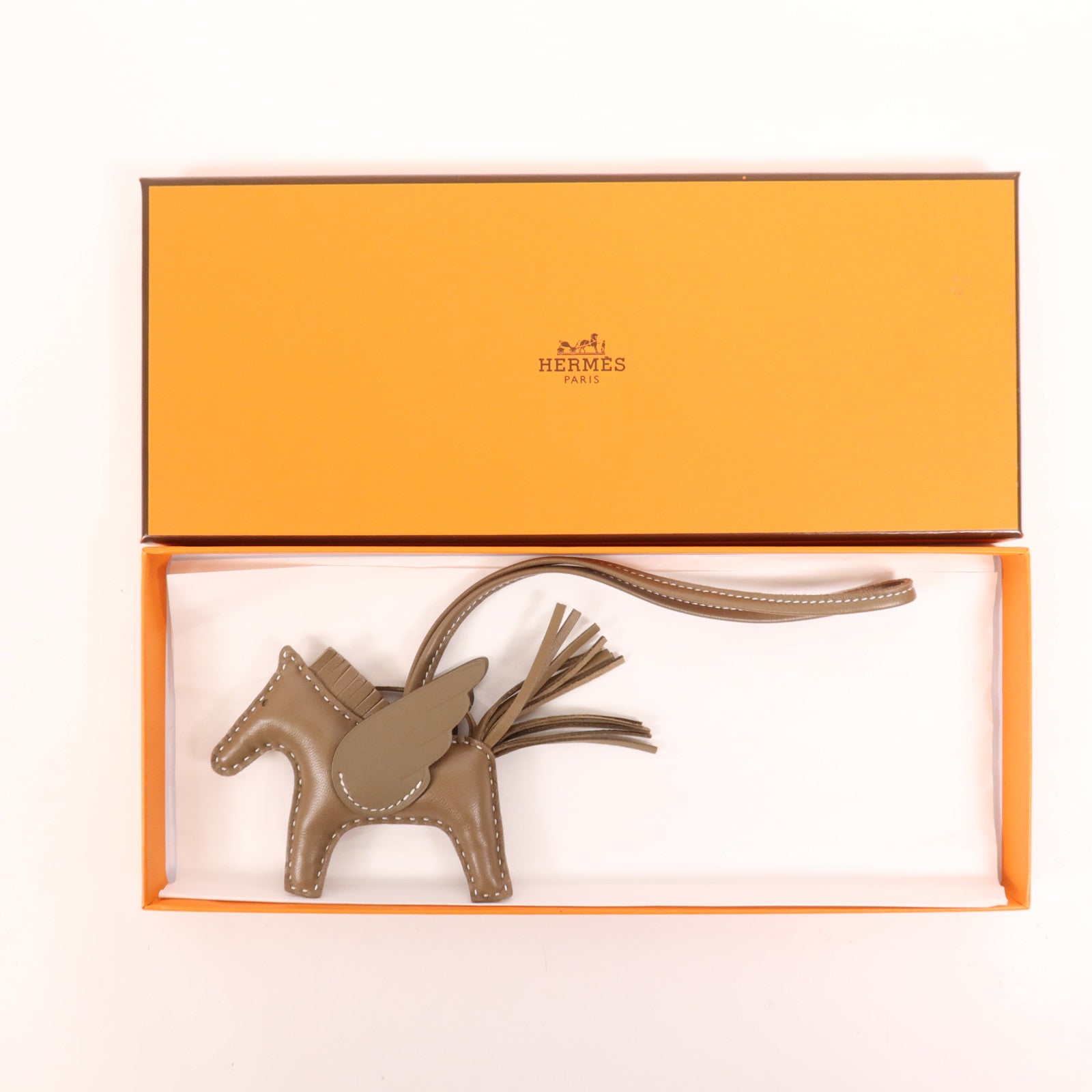 HERMES Milo皮革Rodeo PM掛飾