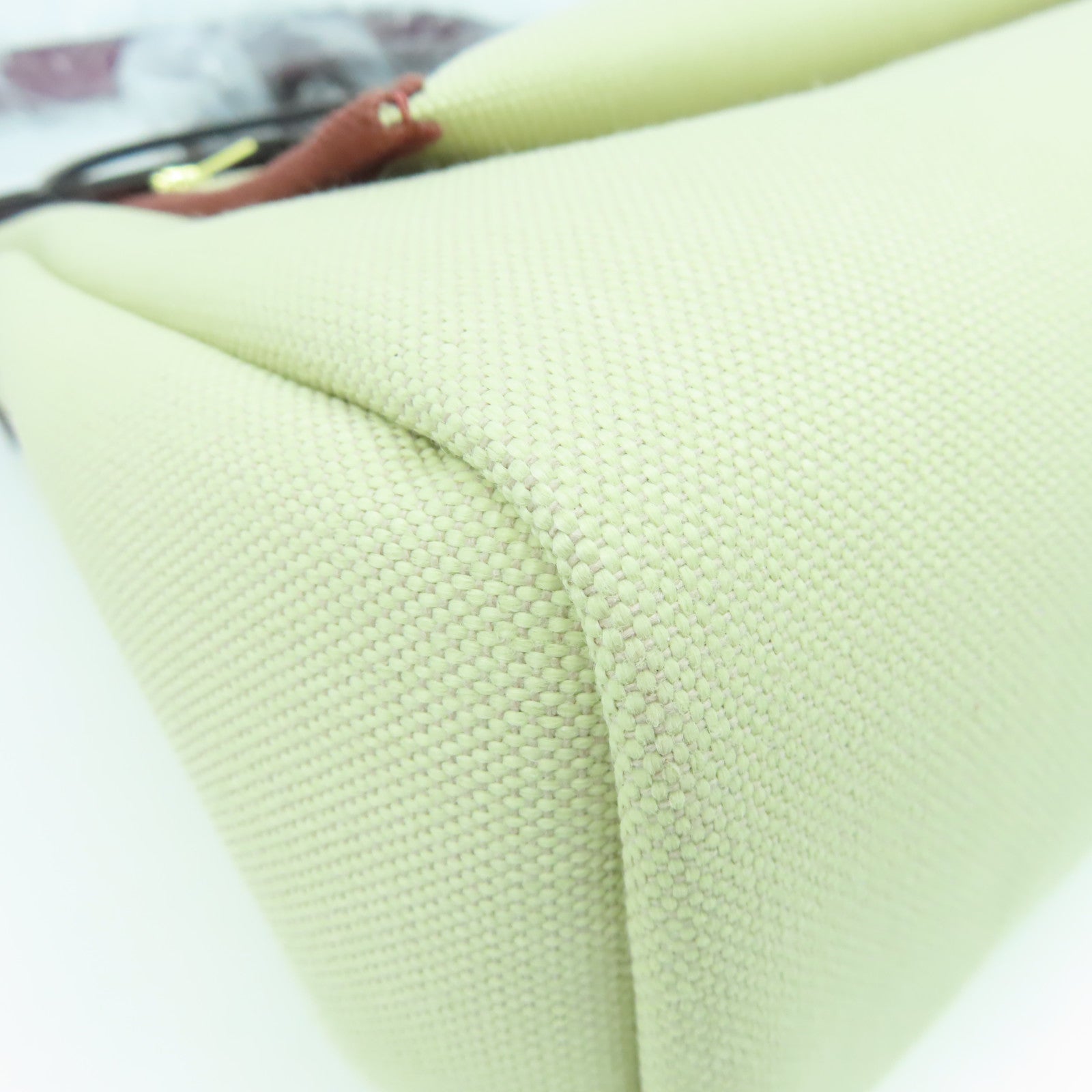 HERMES 【激減優惠】帆布Herbag PM金扣手挽肩背兩用袋鱷魚專屬白色