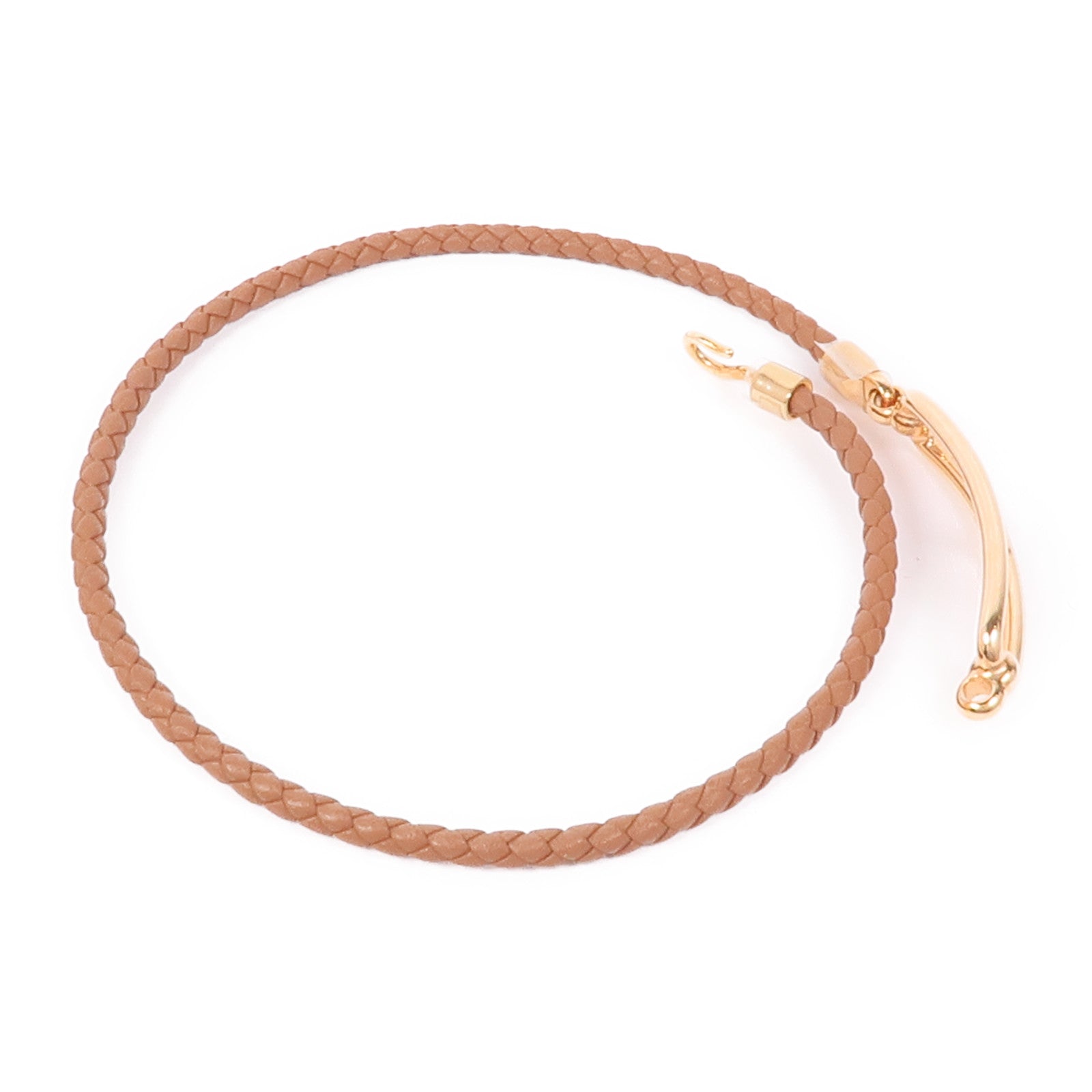 HERMES Swift皮革Roulis Double Tour Bracelet玫瑰金扣手鐲Gold