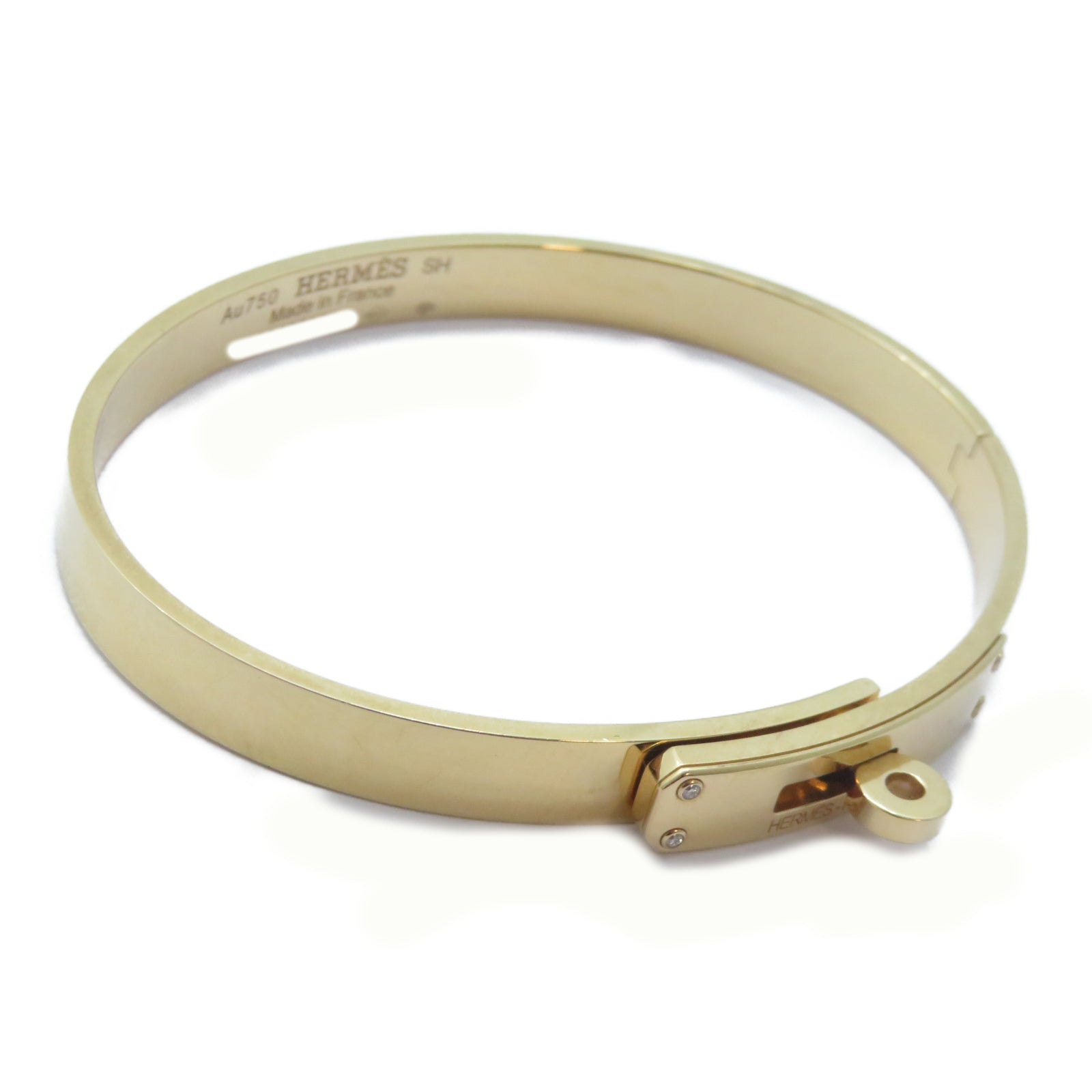 HERMES 18K玫瑰金Kelly Bracelet手鐲