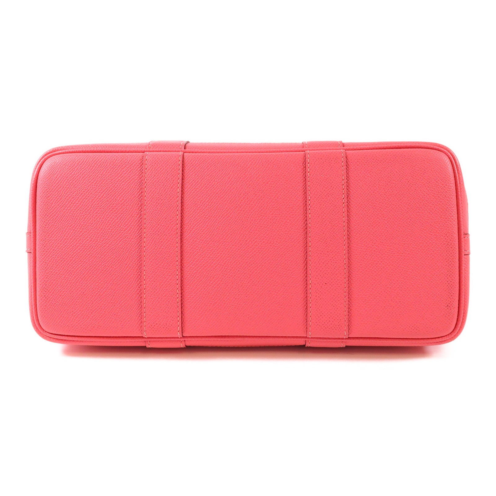 HERMES Epsom皮革Garden Party TPM銀扣手挽袋8W Rose Azalee