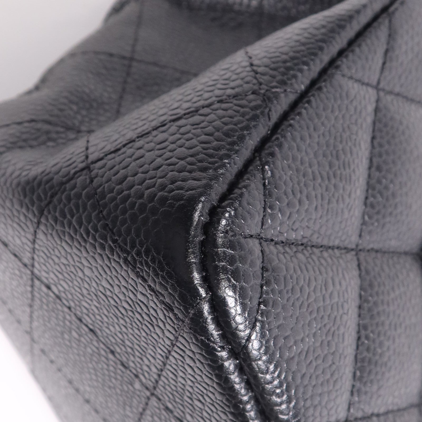 CHANEL 牛皮皮革Large Classic金扣鏈帶肩背袋