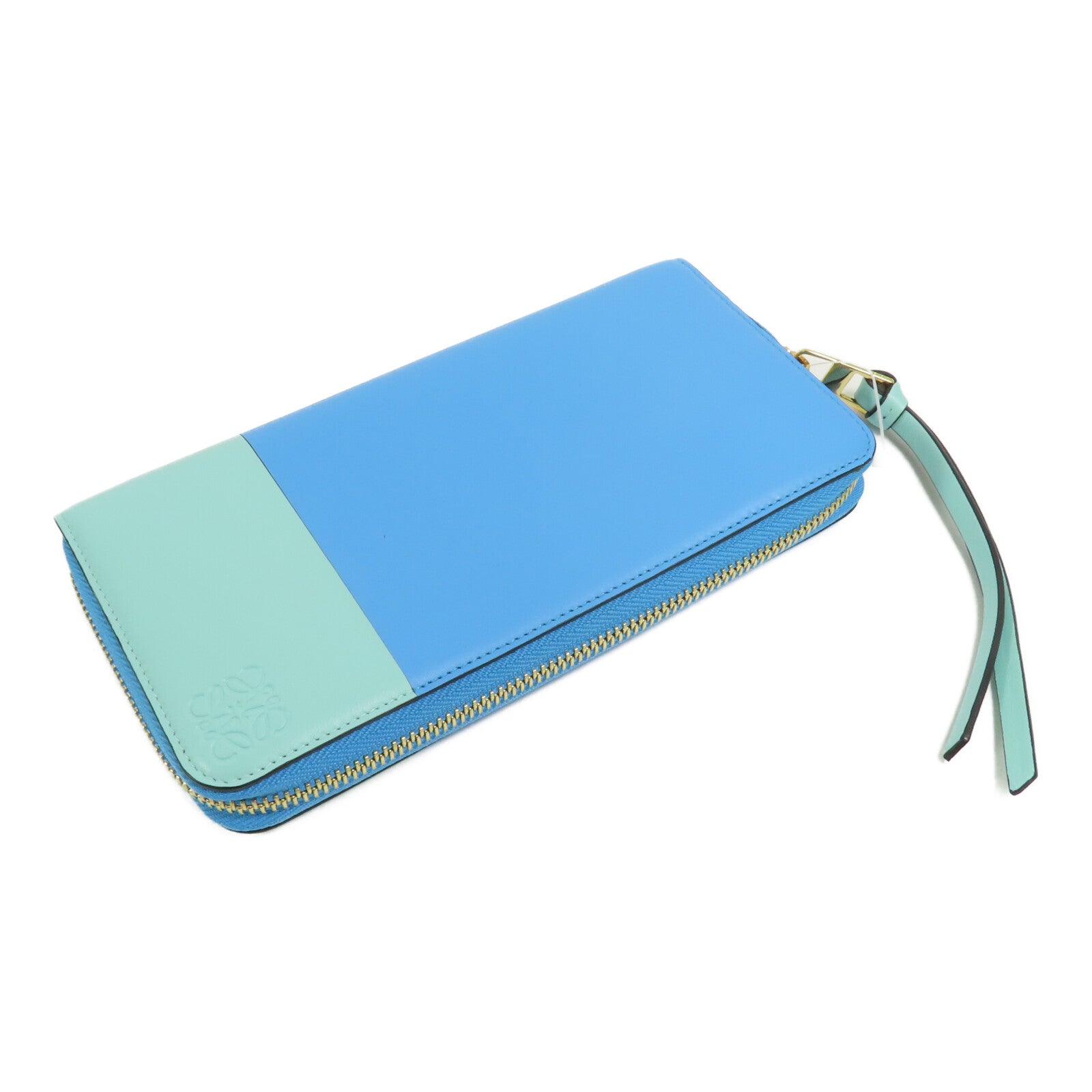 LOEWE 【激減優惠】牛皮皮革Round Long Wallet金扣拉鏈長錢包