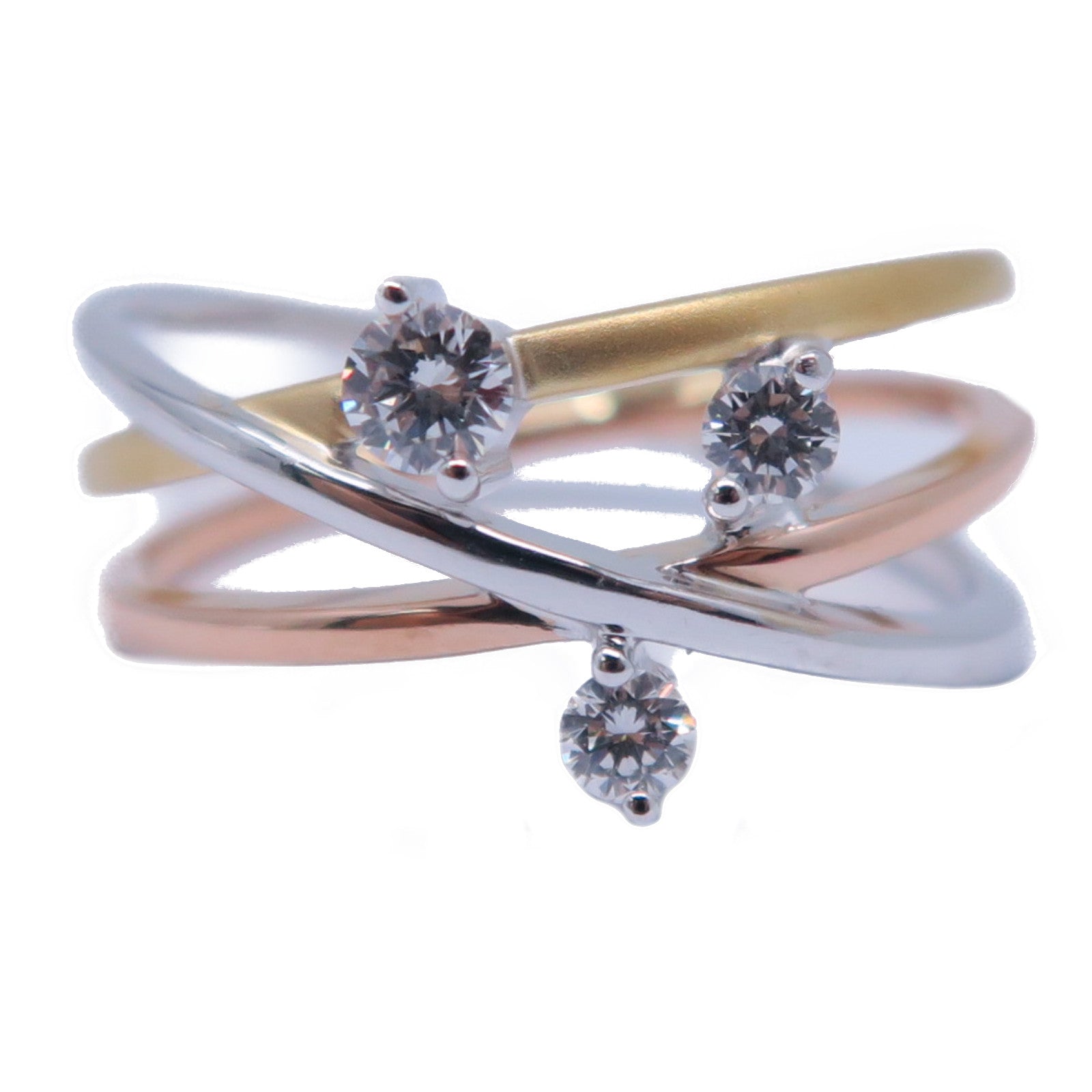 JEWELRY 【激減優惠】18K白金/黃金/玫瑰金Diamond Ring 0.12ct/0.13ct鑽石戒指US#8