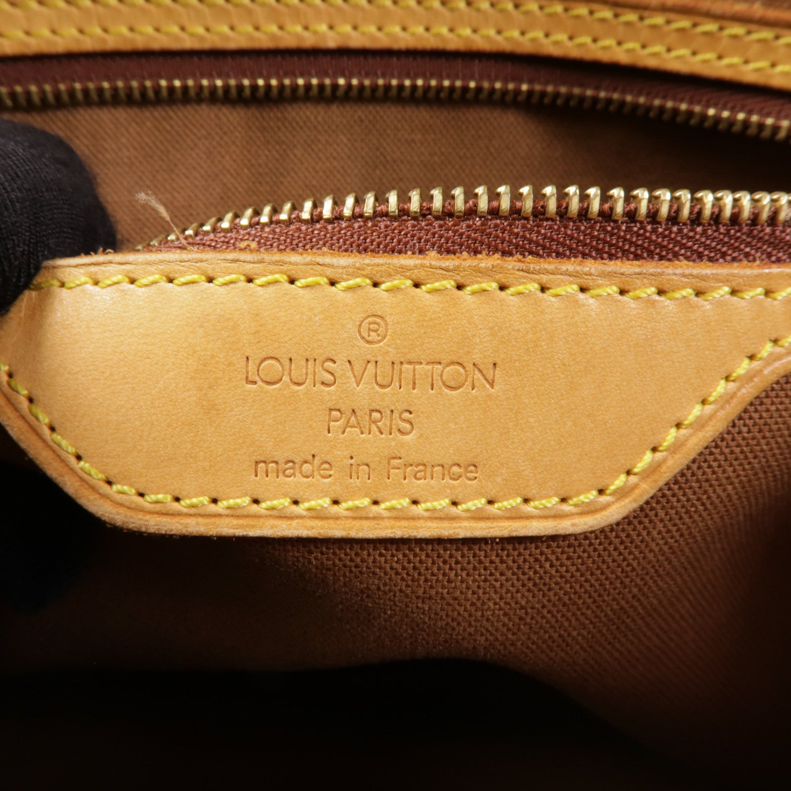 LOUIS VUITTON Monogram Batignolles Horizontal金扣肩背袋棕色
