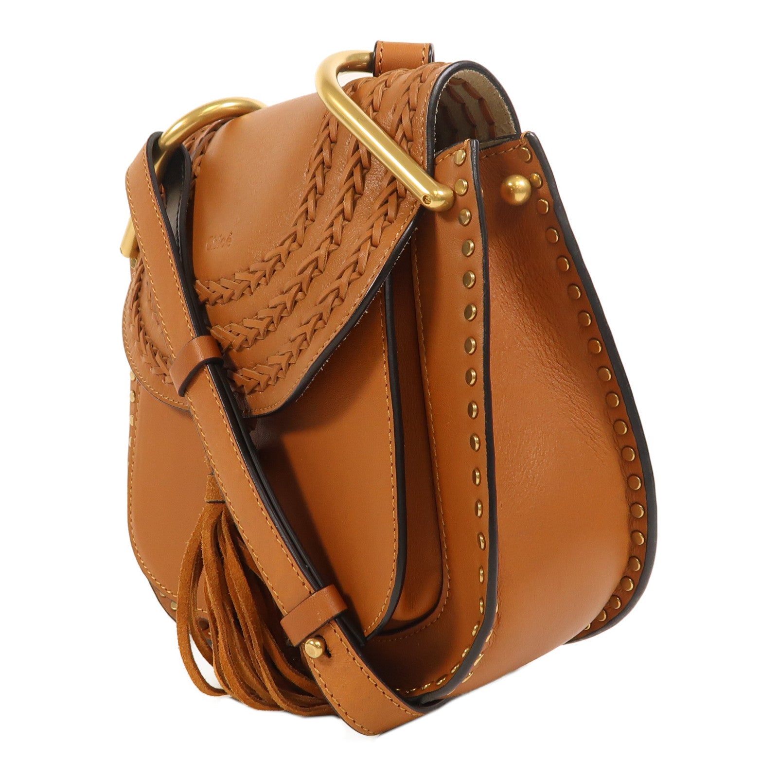 Chloe 牛皮皮革Hudson金扣肩背袋