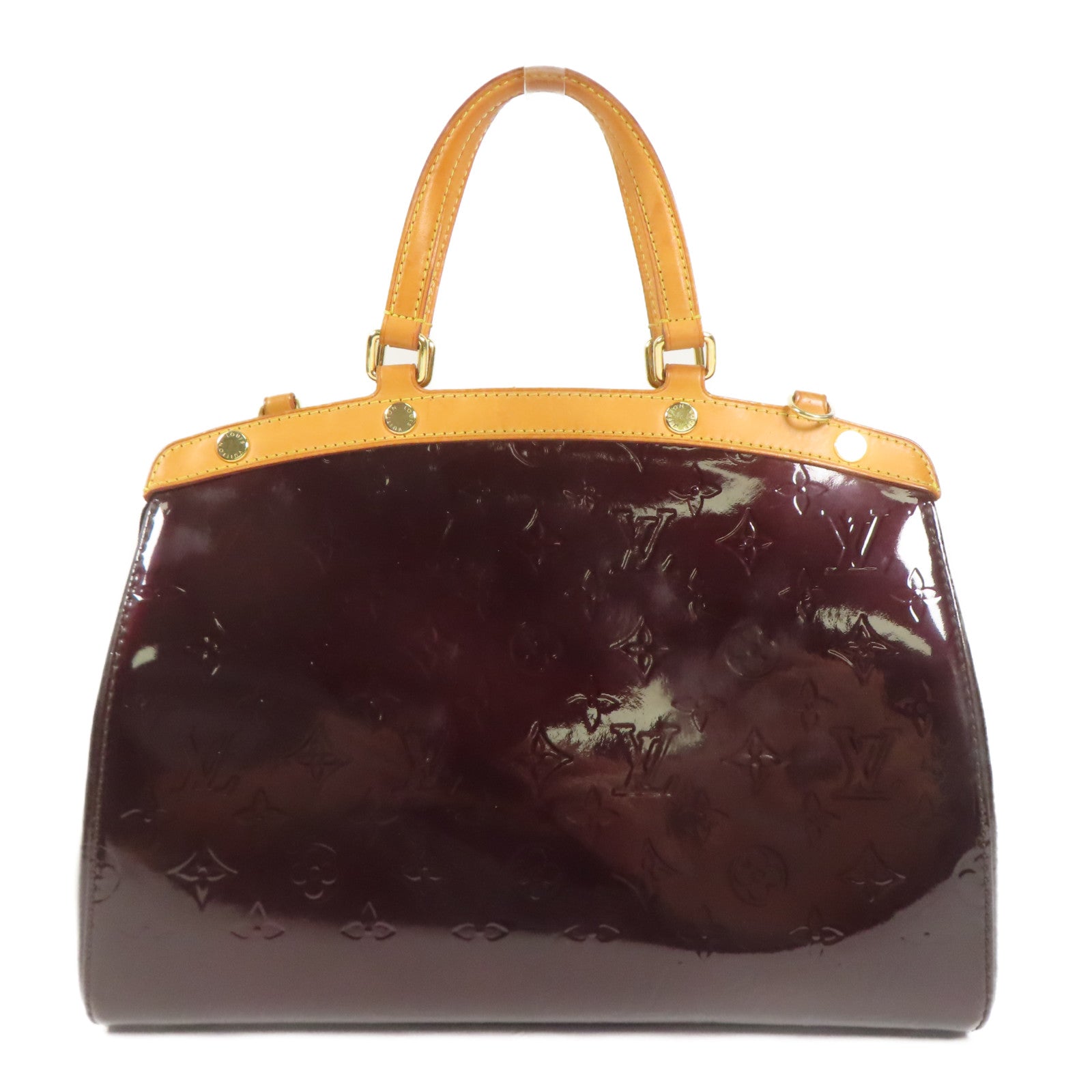 LOUIS VUITTON Vernis Brara MM金扣手挽肩背兩用袋