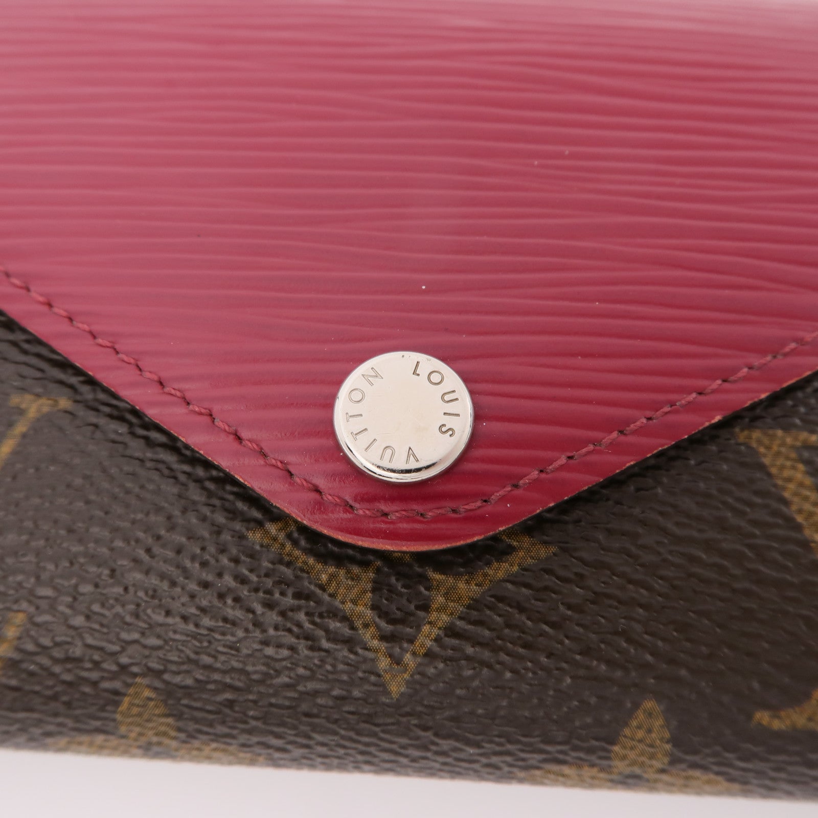 LOUIS VUITTON Epi/Monogram Wallet銀扣錢包棕色/棕色