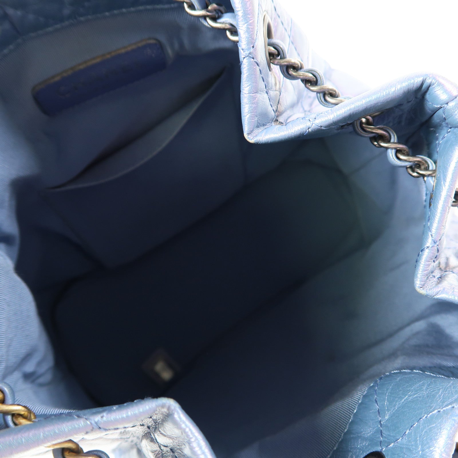 CHANEL 牛皮皮革Garbrielle Backpack鏈帶背包