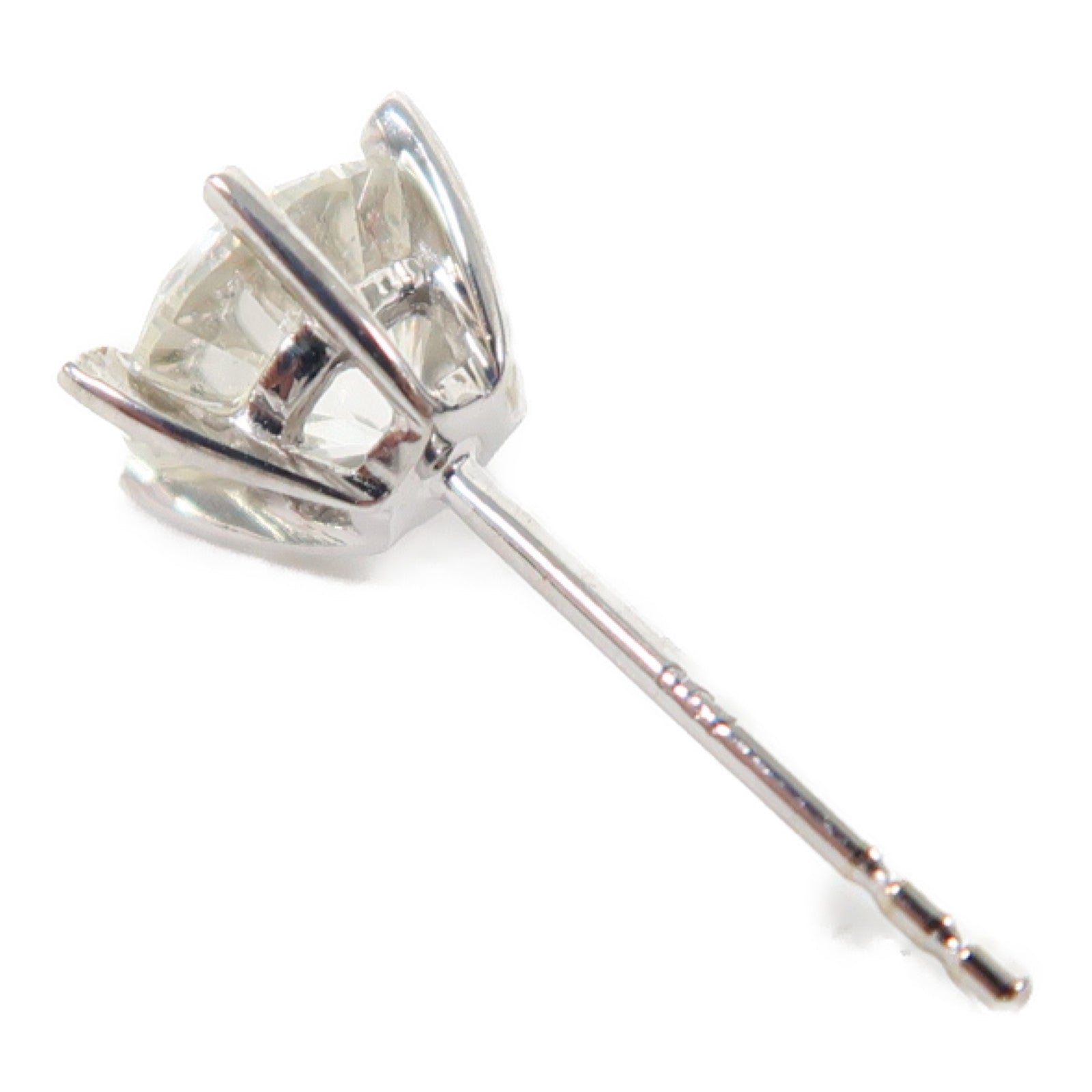 JEWELRY 18K白金Diamond Earring鑽石耳環銀色