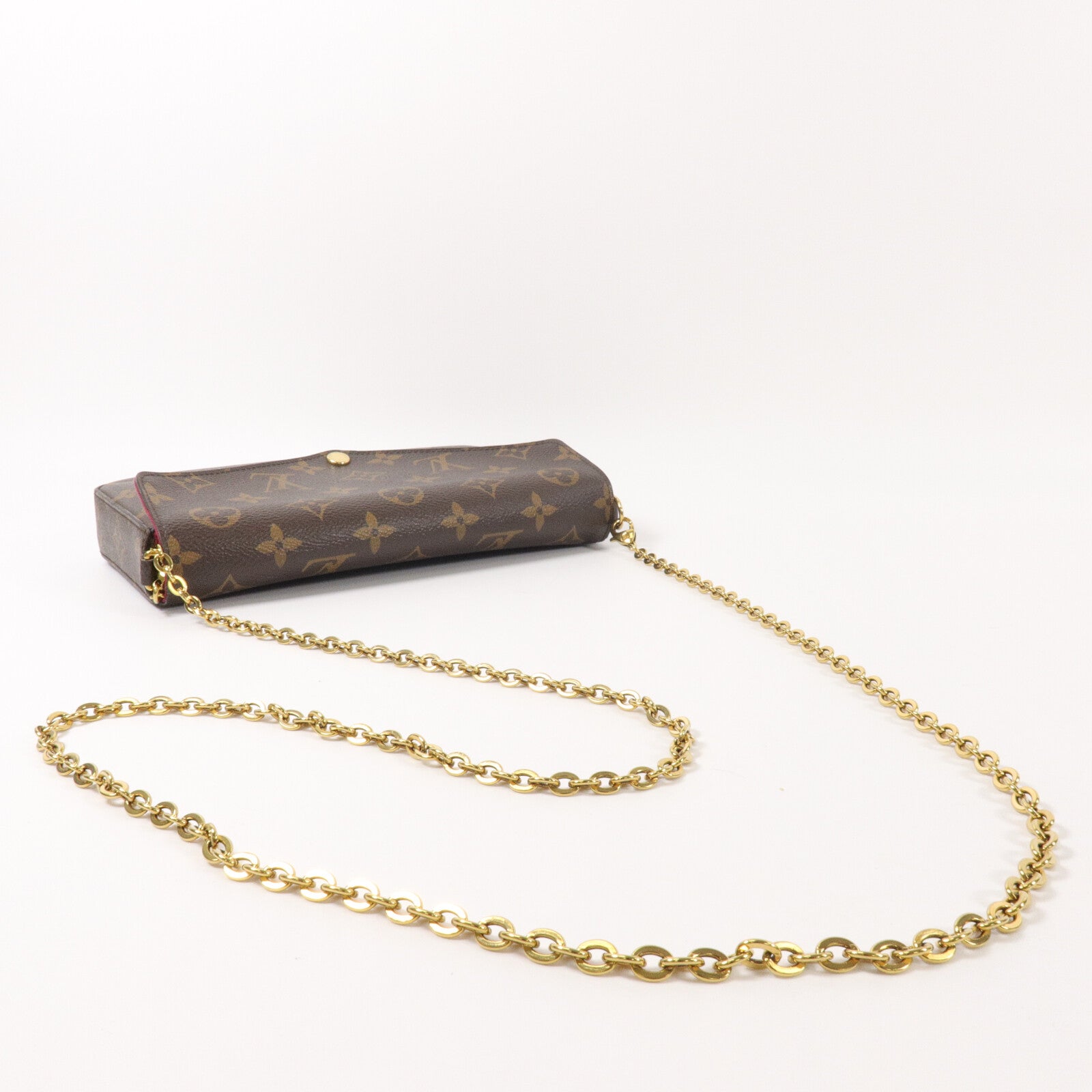LOUIS VUITTON Monogram Felicie Pochette鏈帶肩背袋