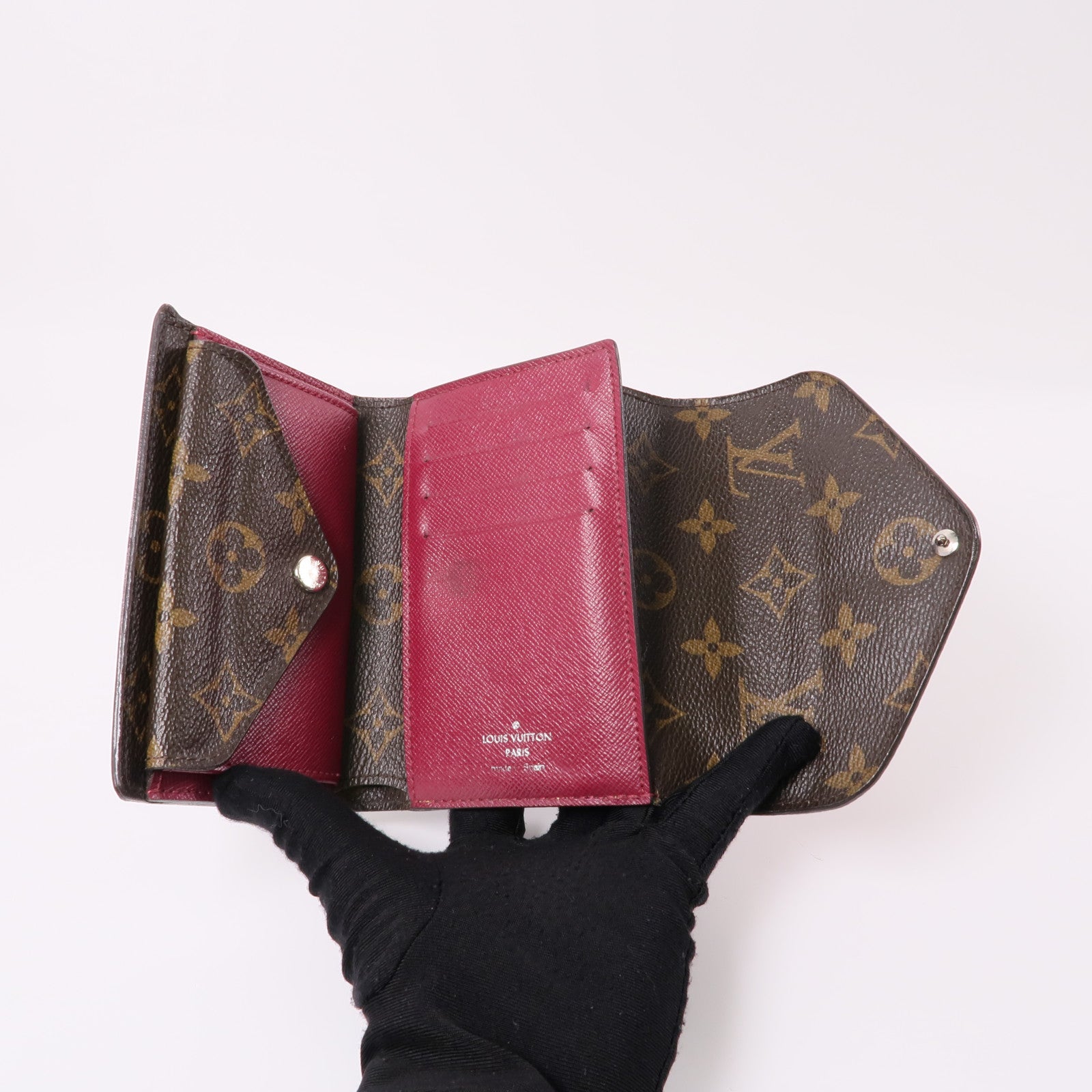 LOUIS VUITTON Epi/Monogram Wallet銀扣錢包棕色/棕色