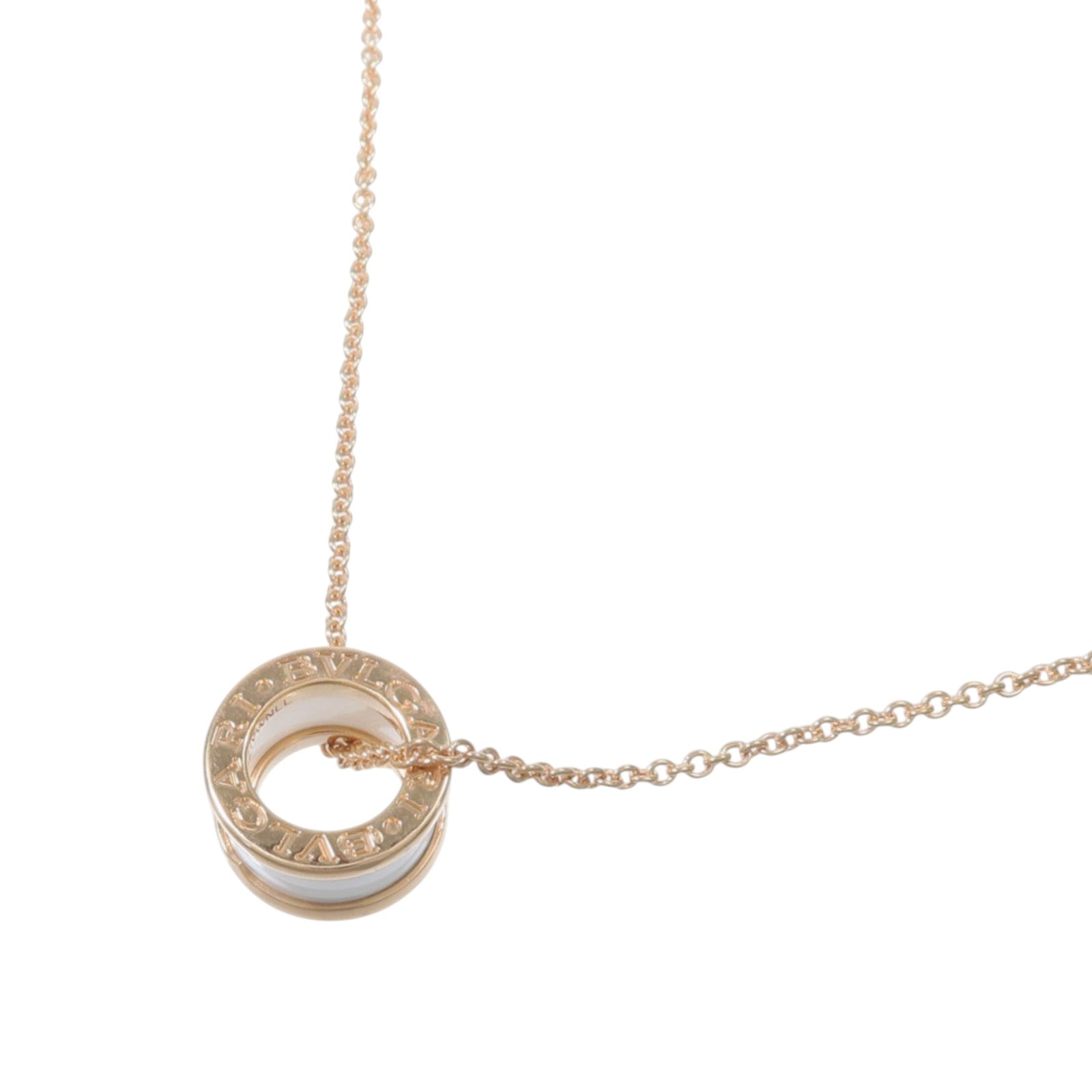 BVLGARI 18K玫瑰金/陶瓷B-zero1 Necklace項鍊