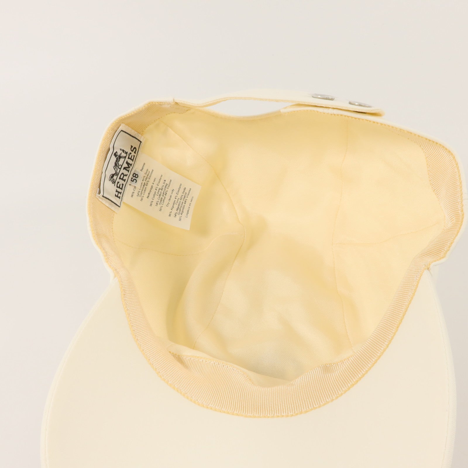 HERMES 棉質/絲質Davis Emile Cap帽子