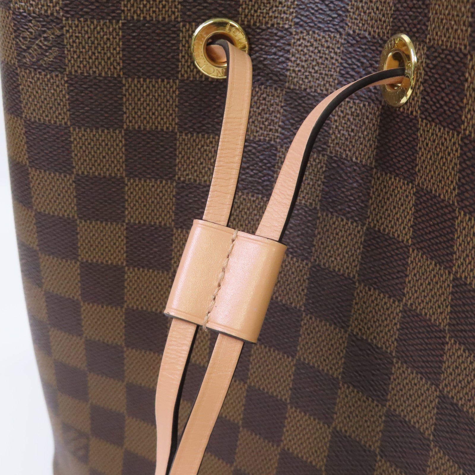 LOUIS VUITTON Damier Ebene NeoNoe Shoulder Bag肩背袋啡色/粉紅色