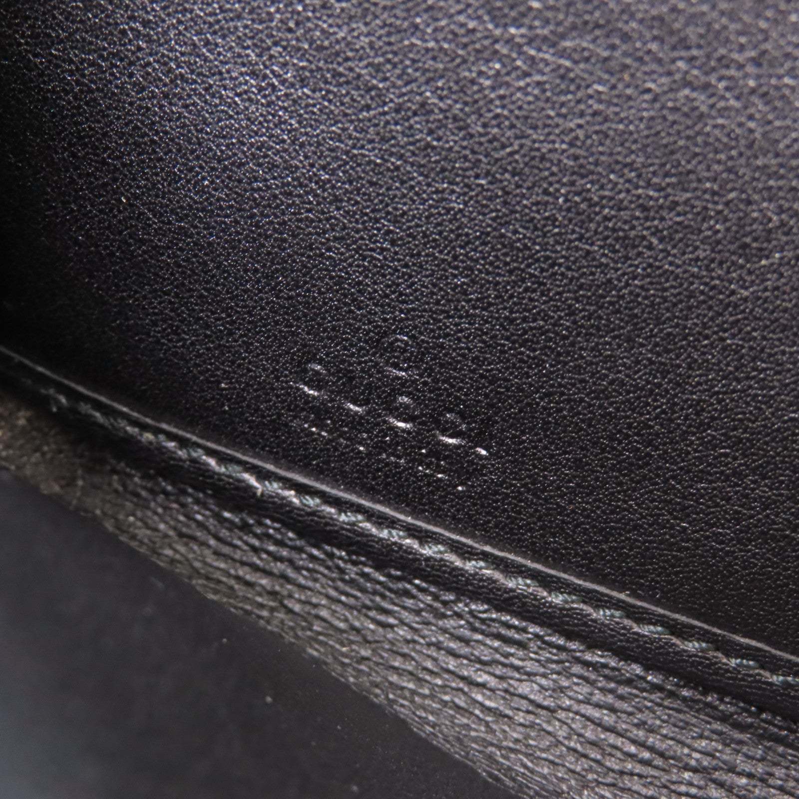 GUCCI GG SHW Zipper Long Wallet 233025 Calfskin Leather Black