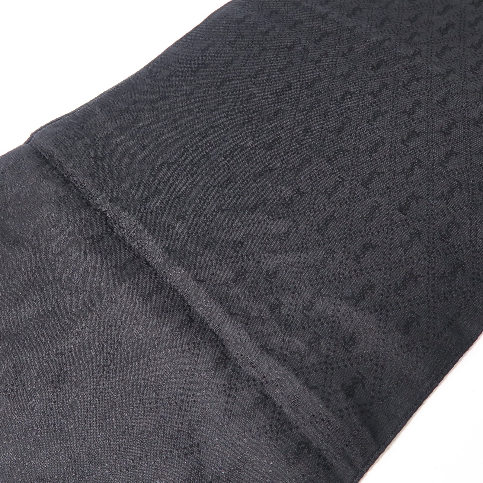 SAINT LAURENT 絲質Scarf絲巾黑色
