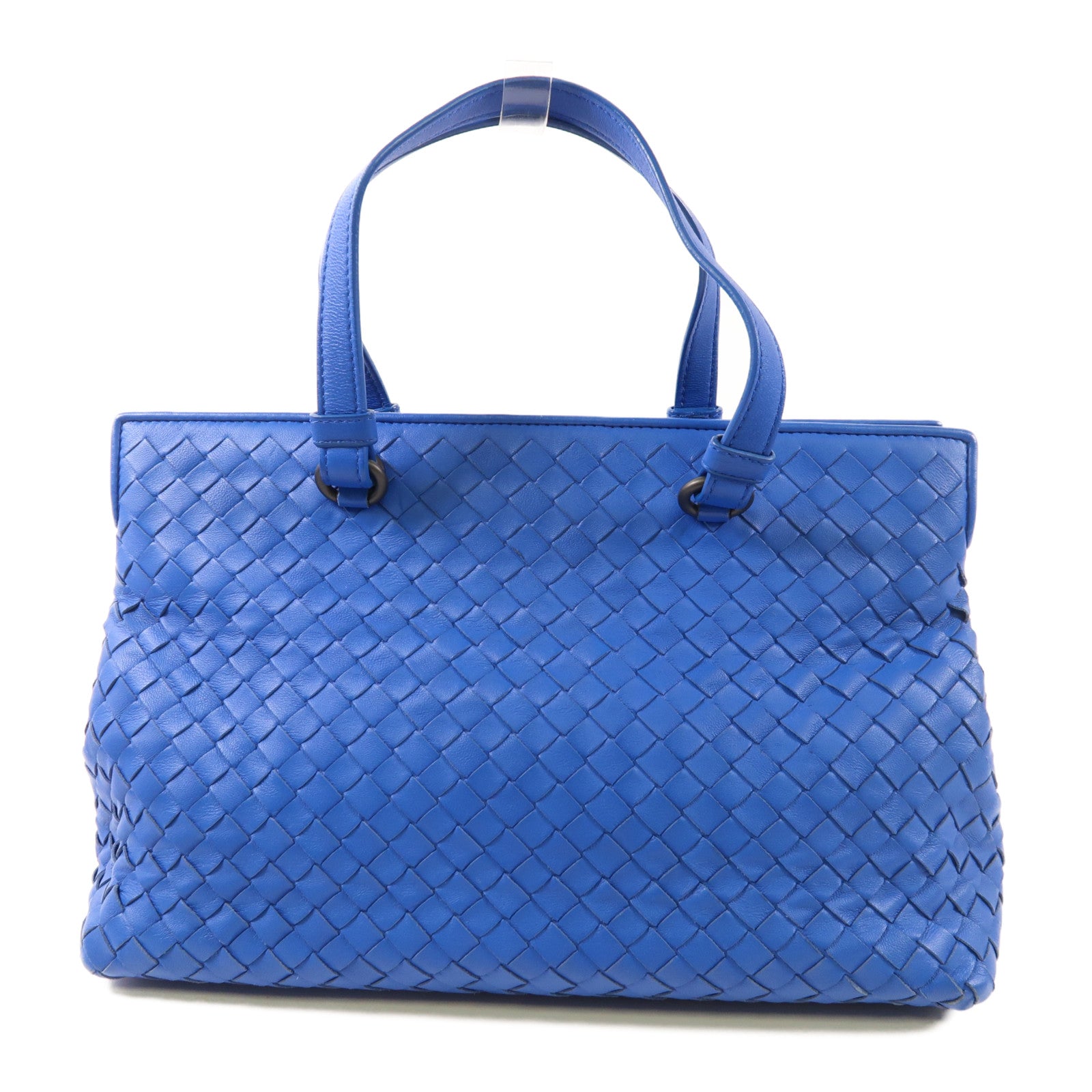 BOTTEGA VENETA BV 2 Way Shoulder Bag Calfskin Leather Blue