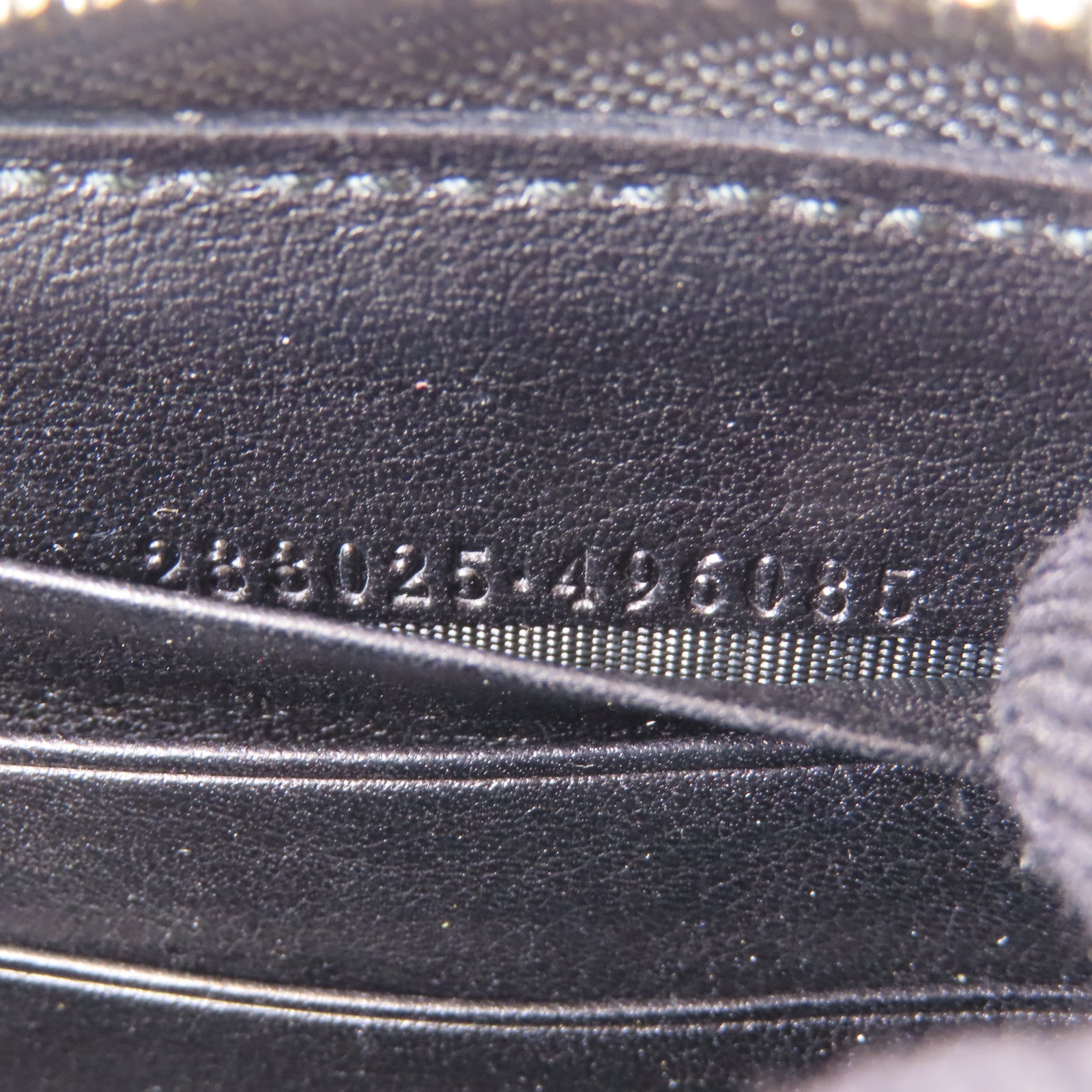 GUCCI GG SHW Zipper Long Wallet 233025 Calfskin Leather Black