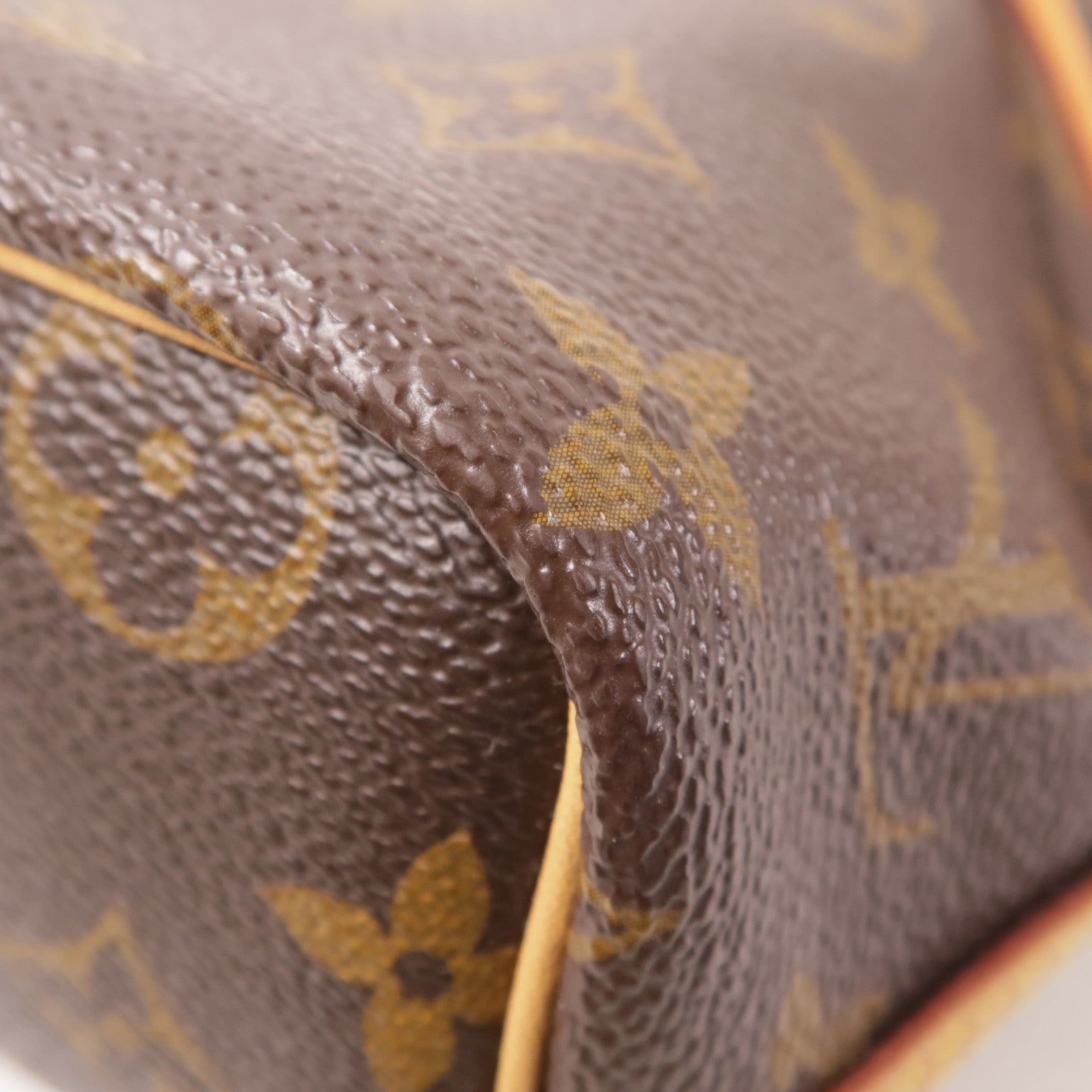 LOUIS VUITTON Monogram Nano Noe金扣肩背袋棕色