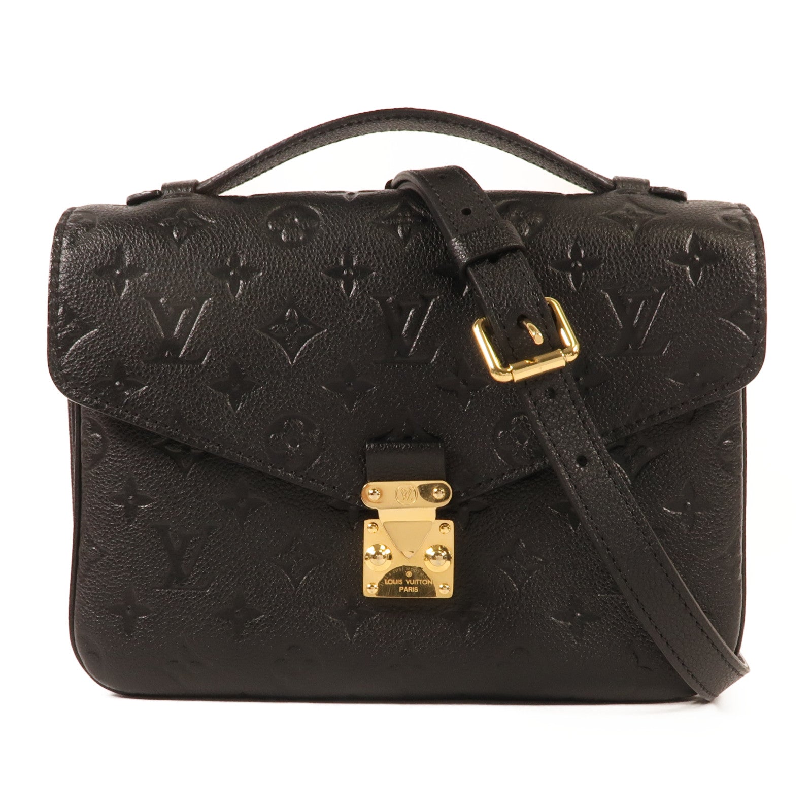 LOUIS VUITTON Monogram Empreinte Pochette Metis金扣手挽肩背兩用袋