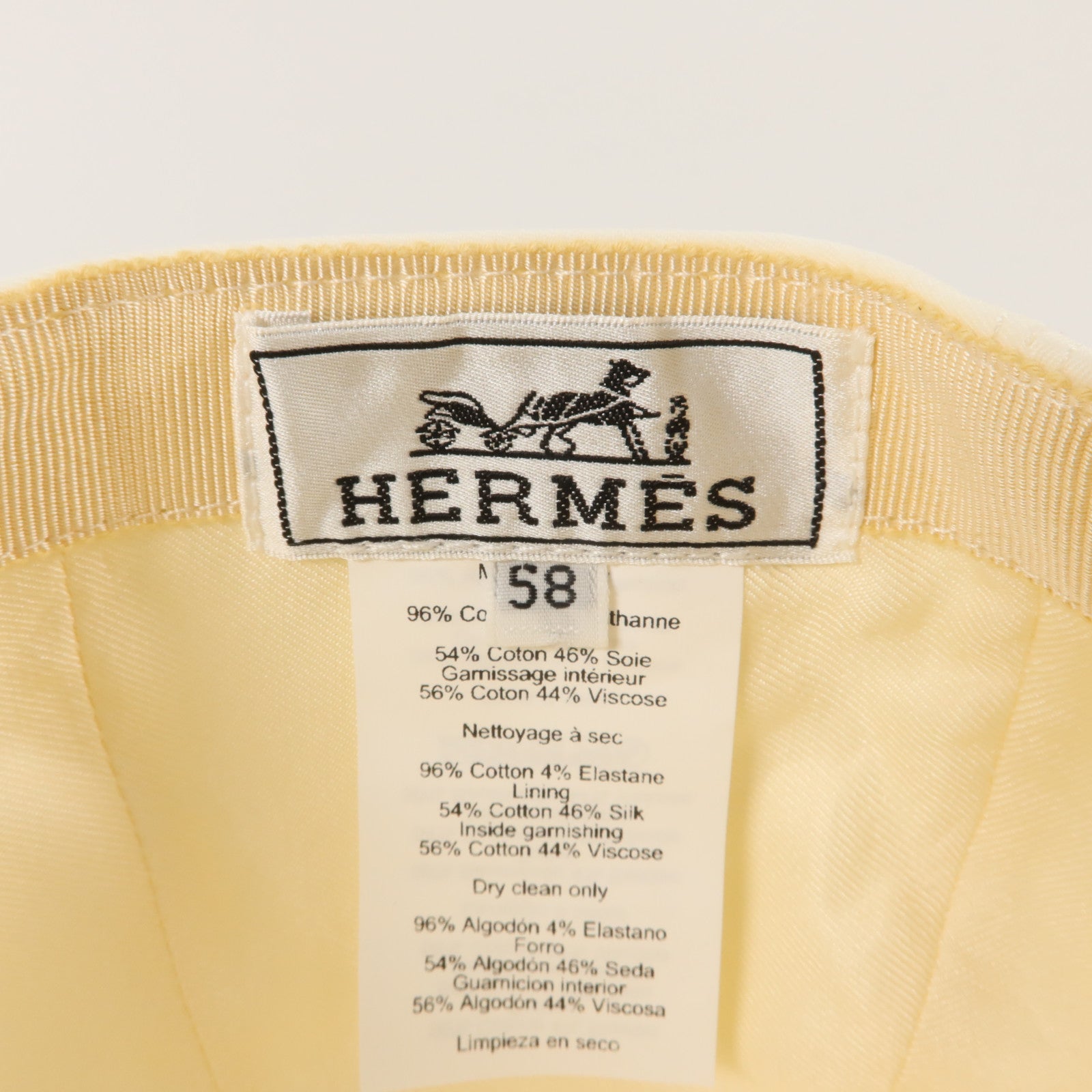 HERMES 棉質/絲質Davis Emile Cap帽子