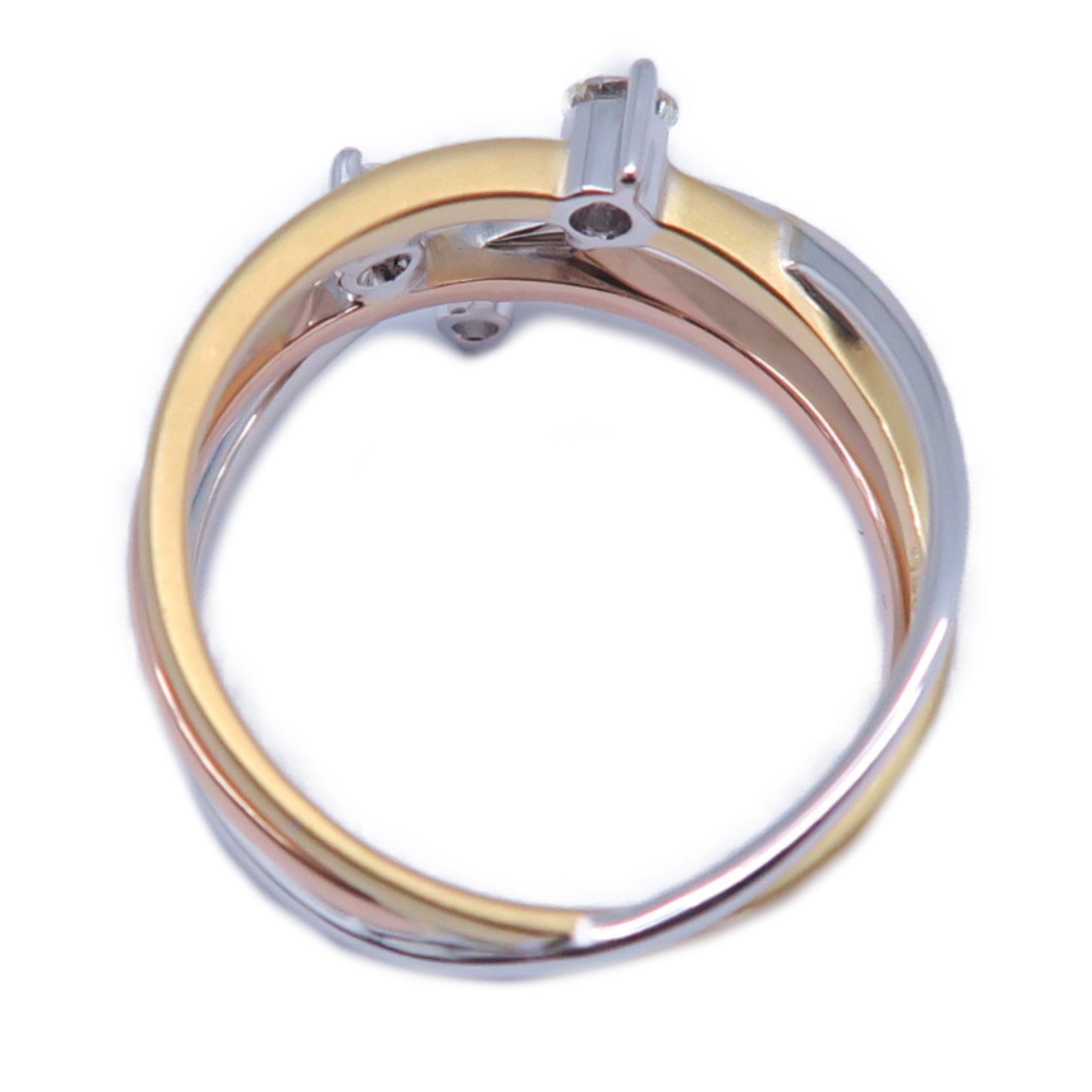 JEWELRY 【激減優惠】18K白金/黃金/玫瑰金Diamond Ring 0.12ct/0.13ct鑽石戒指US#8