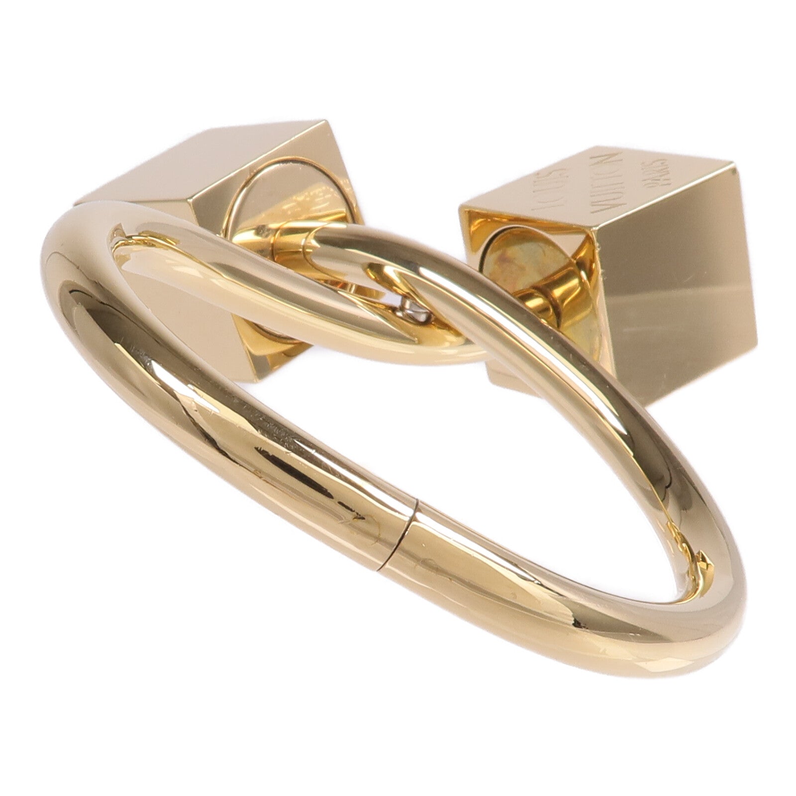 LOUIS VUITTON 金屬Cube Cuff Bracelet手鐲