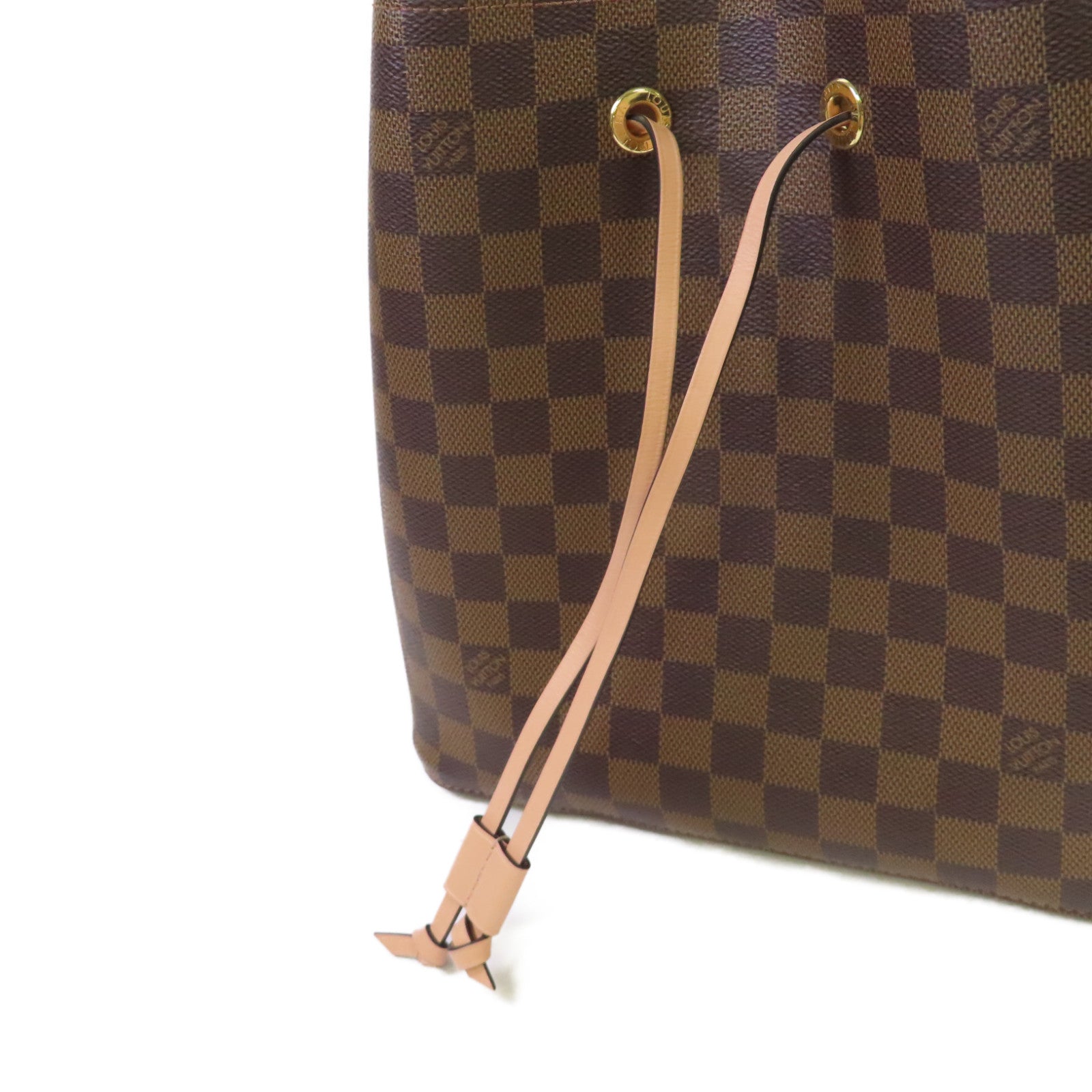 LOUIS VUITTON Damier Ebene NeoNoe Shoulder Bag肩背袋啡色/粉紅色