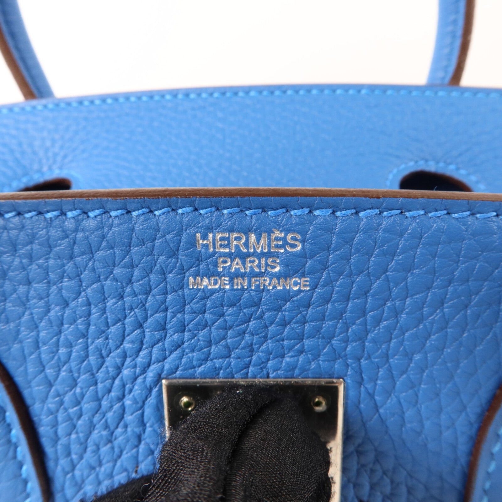 HERMES Togo皮革Birkin 30手挽袋Bleu Zanzibar