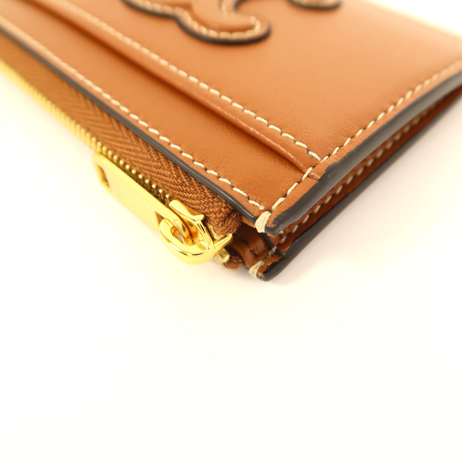 CELINE 羊皮皮革Card Case金扣卡片套