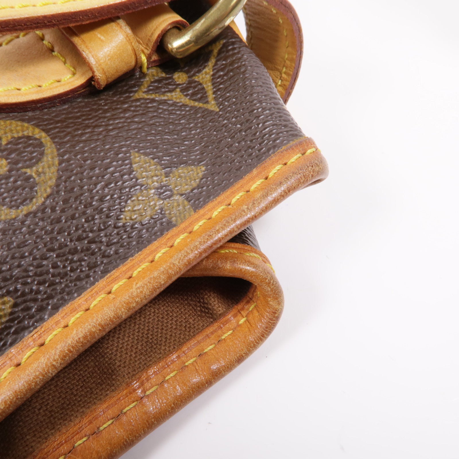 LOUIS VUITTON Monogram Batignolles Horizontal金扣肩背袋棕色