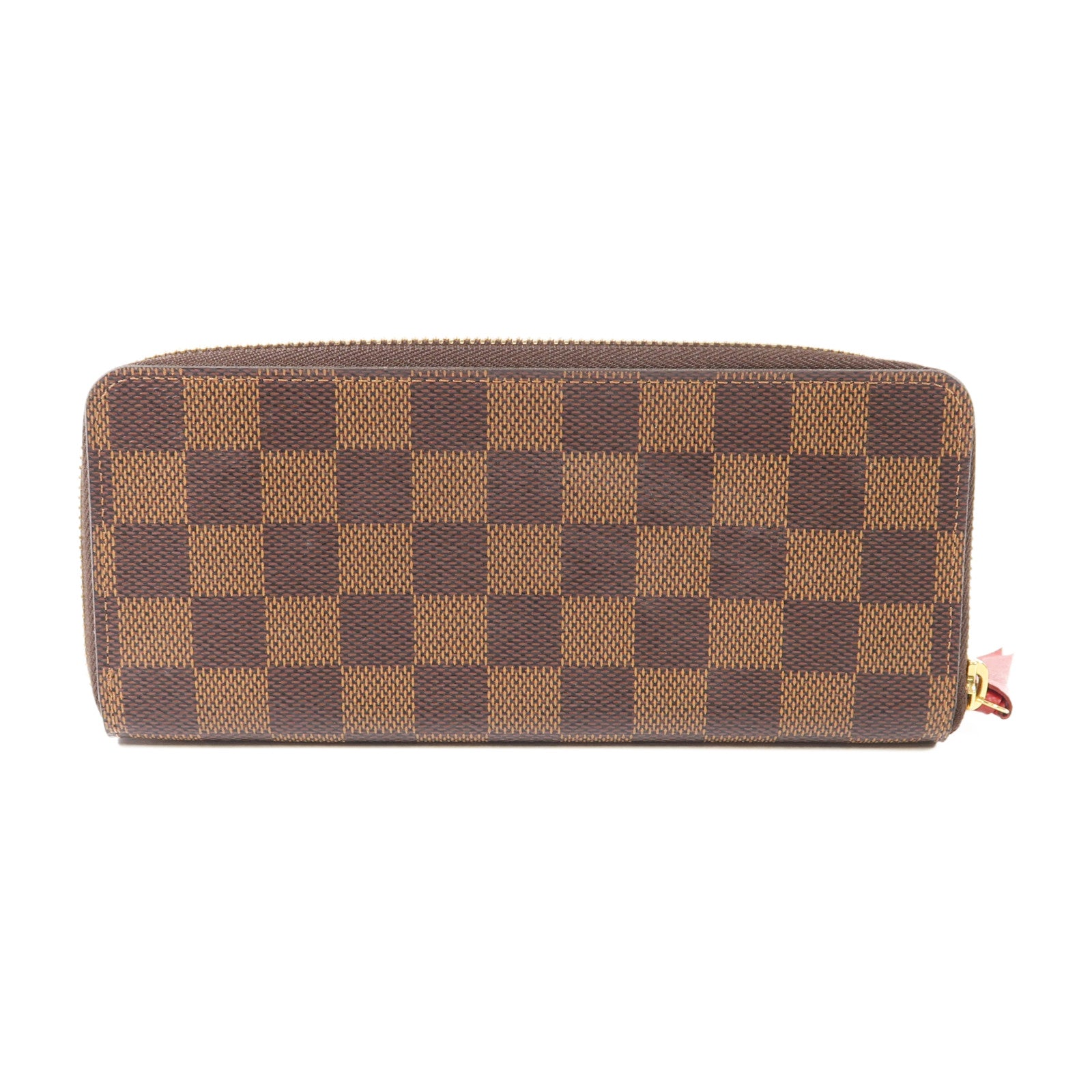 LOUIS VUITTON Damier Clemence Wallet金扣長錢包