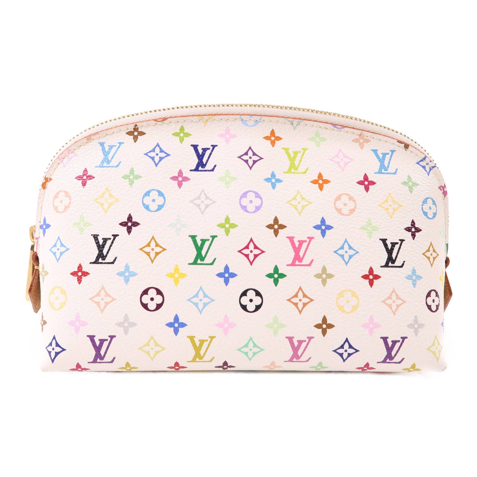 LOUIS VUITTON 【激減優惠】Monogram Multicolour金扣手拿包白色