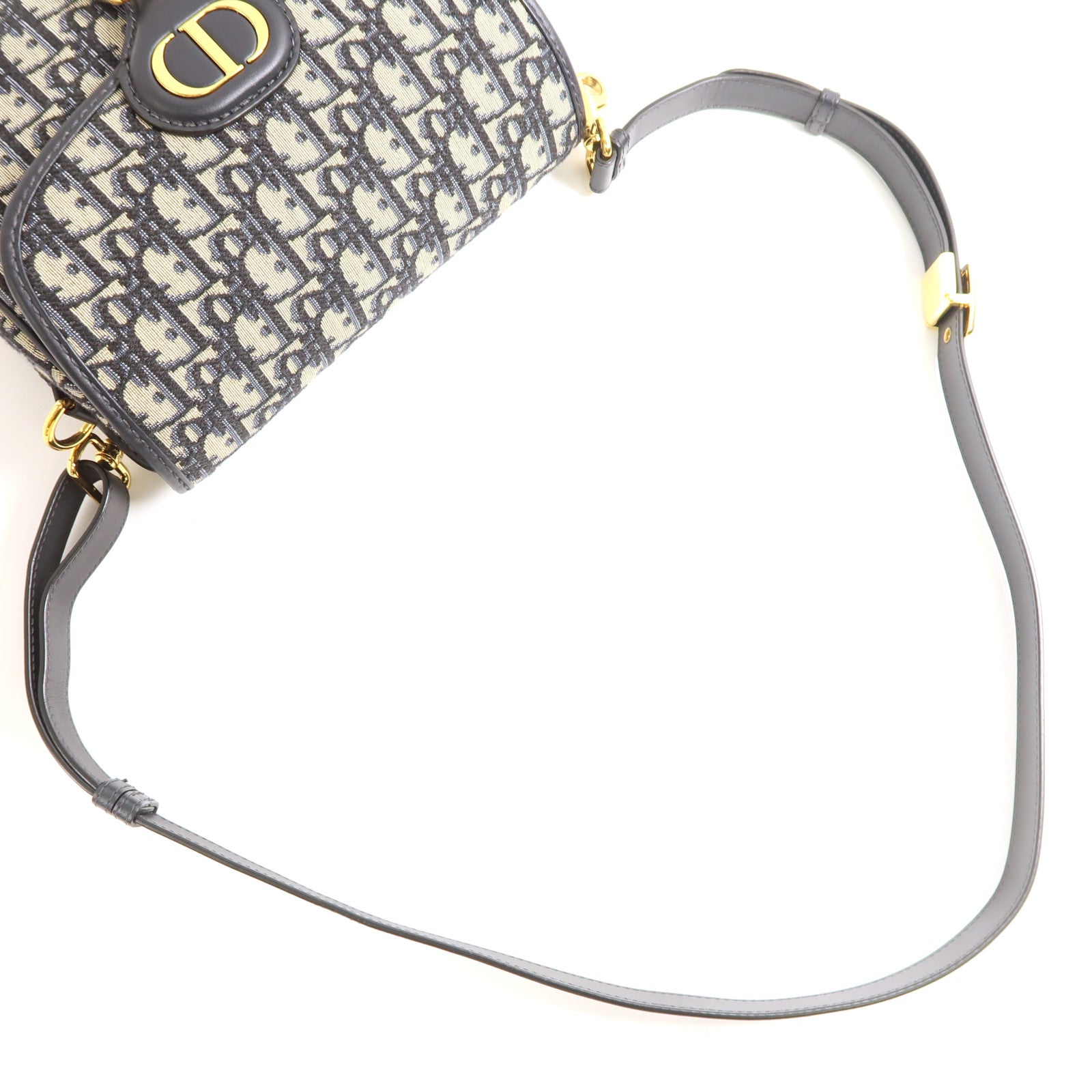 Dior 帆布Bobby Bag金扣肩背袋