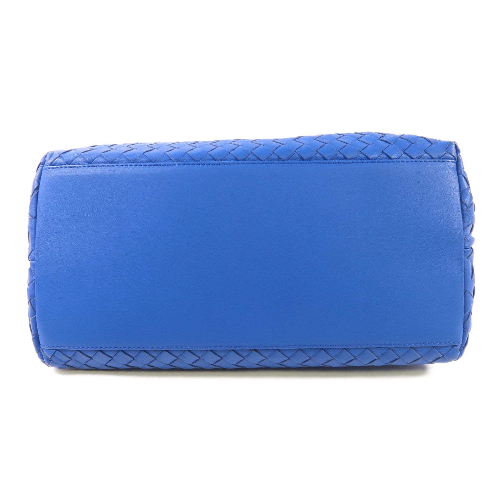BOTTEGA VENETA BV 2 Way Shoulder Bag Calfskin Leather Blue