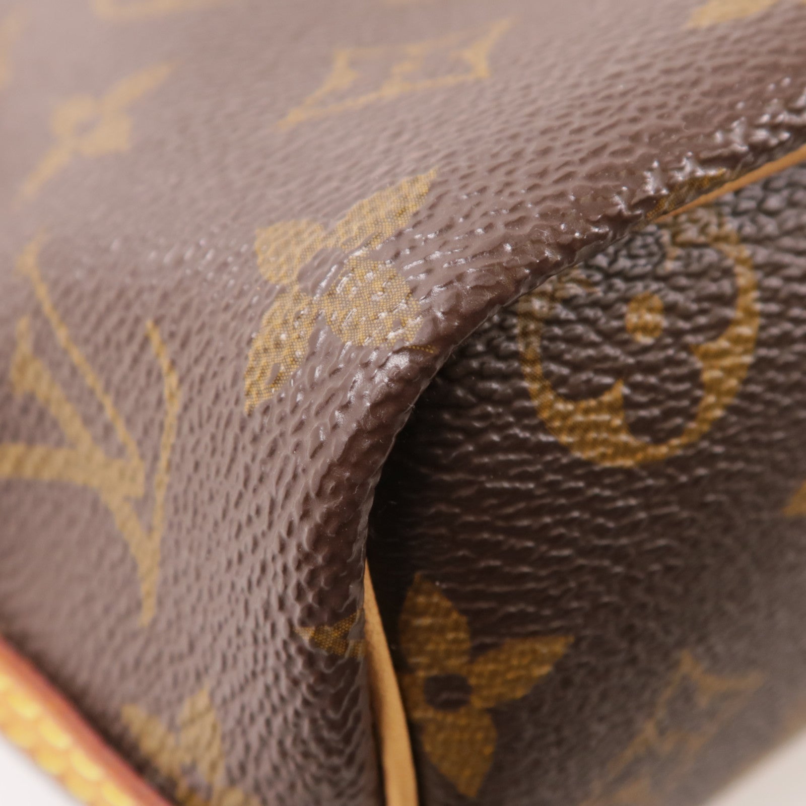 LOUIS VUITTON Monogram Nano Noe金扣肩背袋棕色