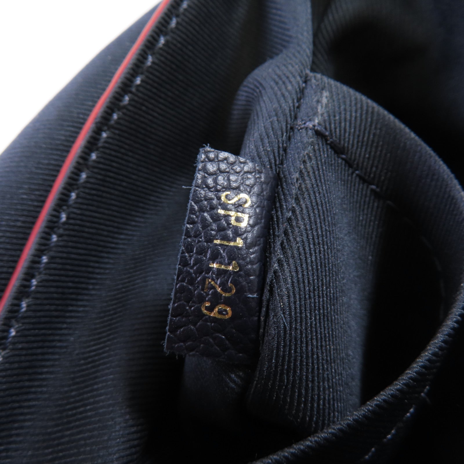 LOUIS VUITTON Monogram-Empreinte Blanche BB 2Way Shoulder Bag金扣手挽肩背兩用袋寶藍色/紅色