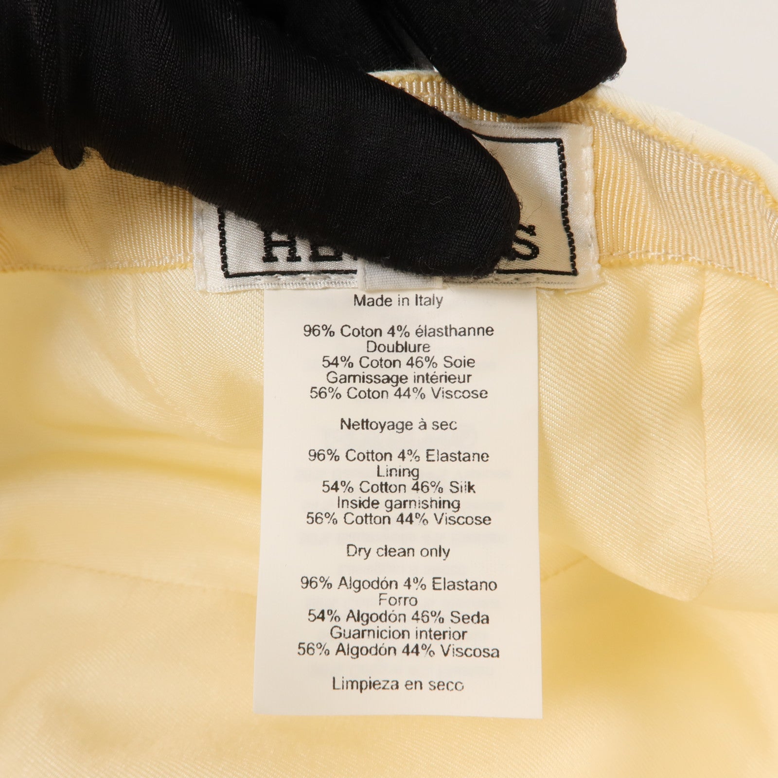 HERMES 棉質/絲質Davis Emile Cap帽子