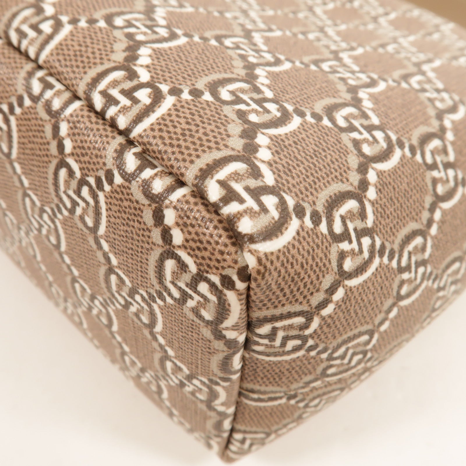 GUCCI 塗層帆布Shadow Mini手挽袋