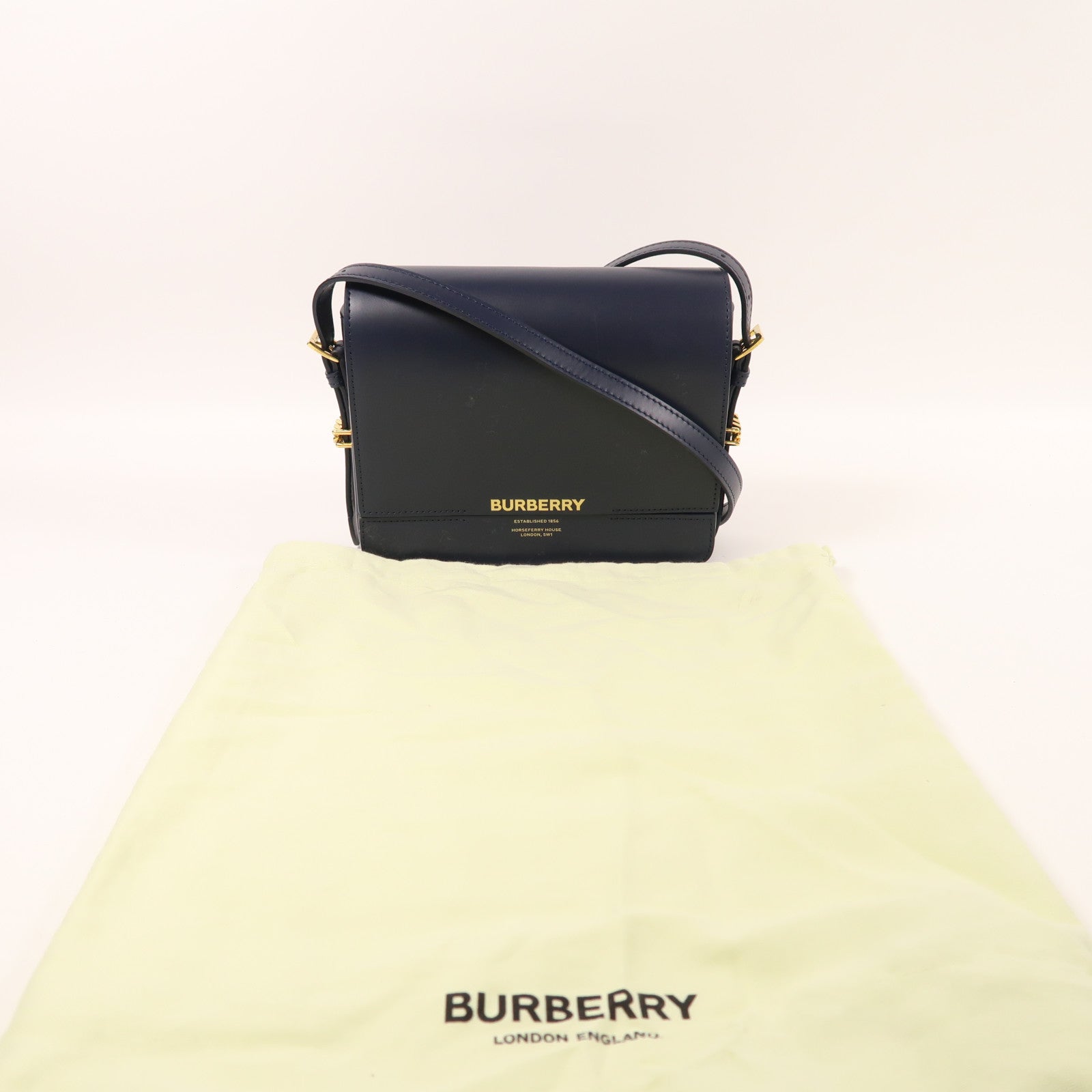 BURBERRY 牛皮皮革Grace Bag金扣肩背袋