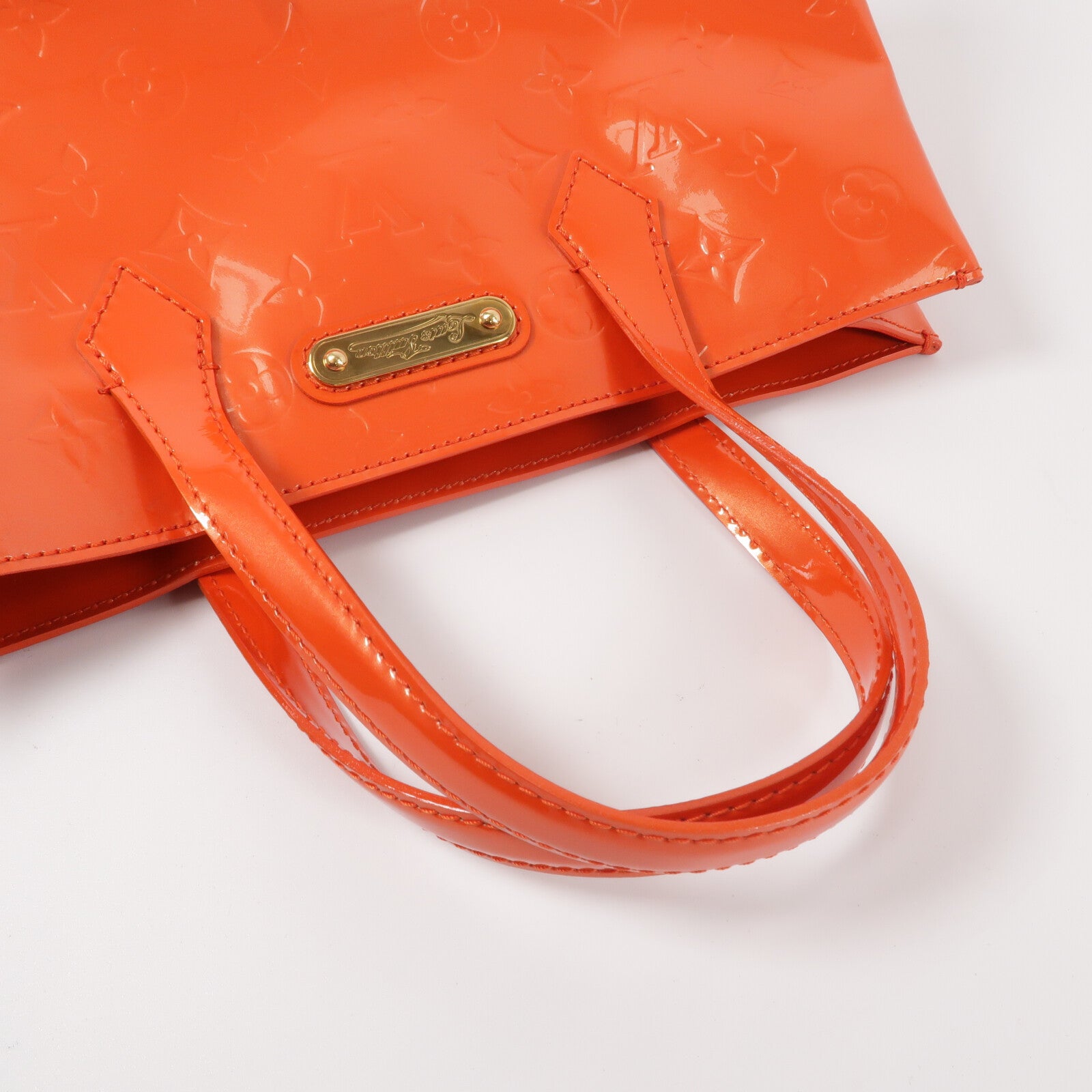 LOUIS VUITTON Monogram Vernis Wilshire PM手挽袋