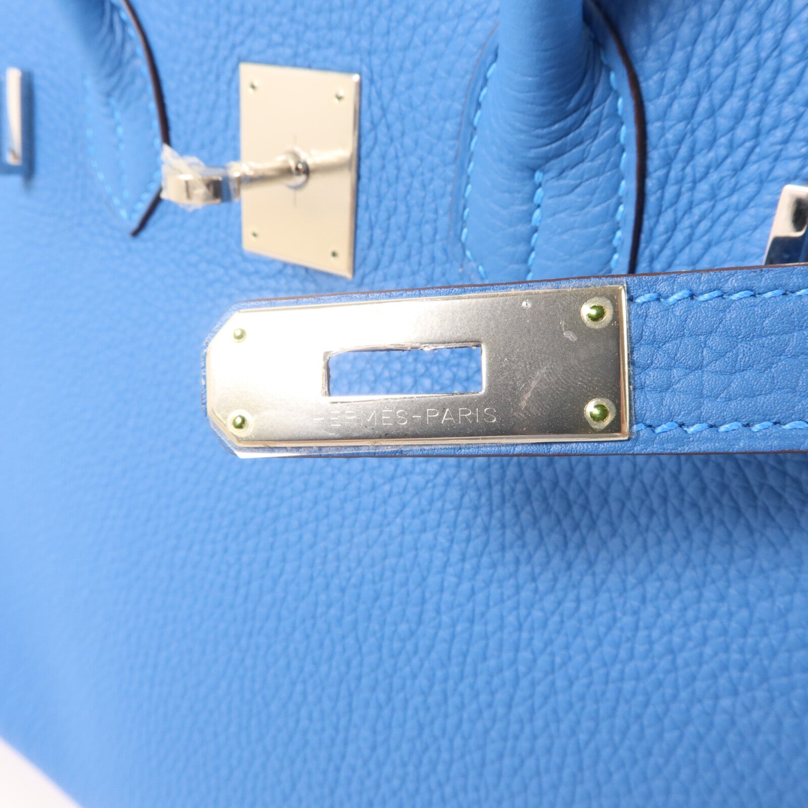 HERMES Togo皮革Birkin 30手挽袋Bleu Zanzibar