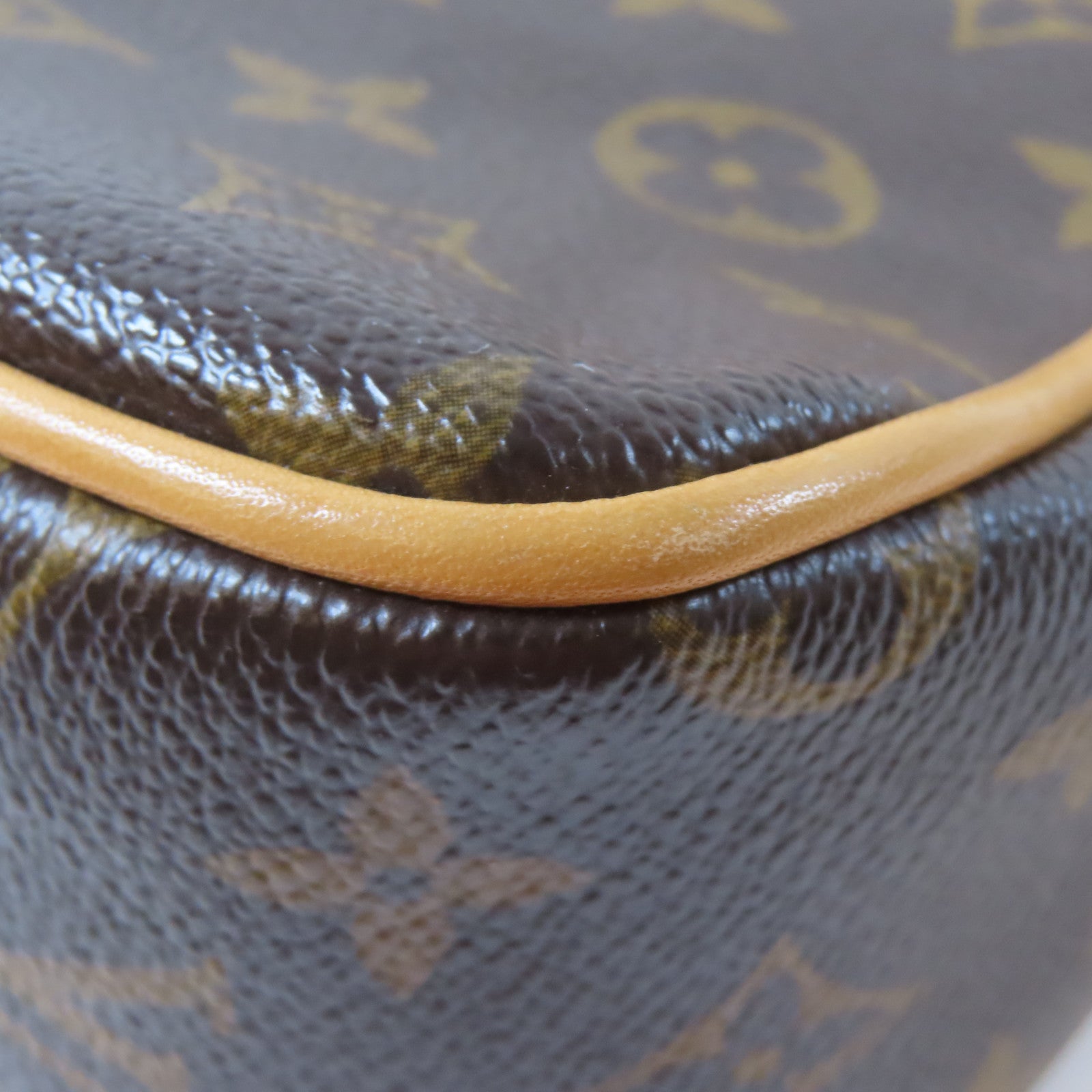 LOUIS VUITTON Monogram Hudson PM金扣肩背袋啡色