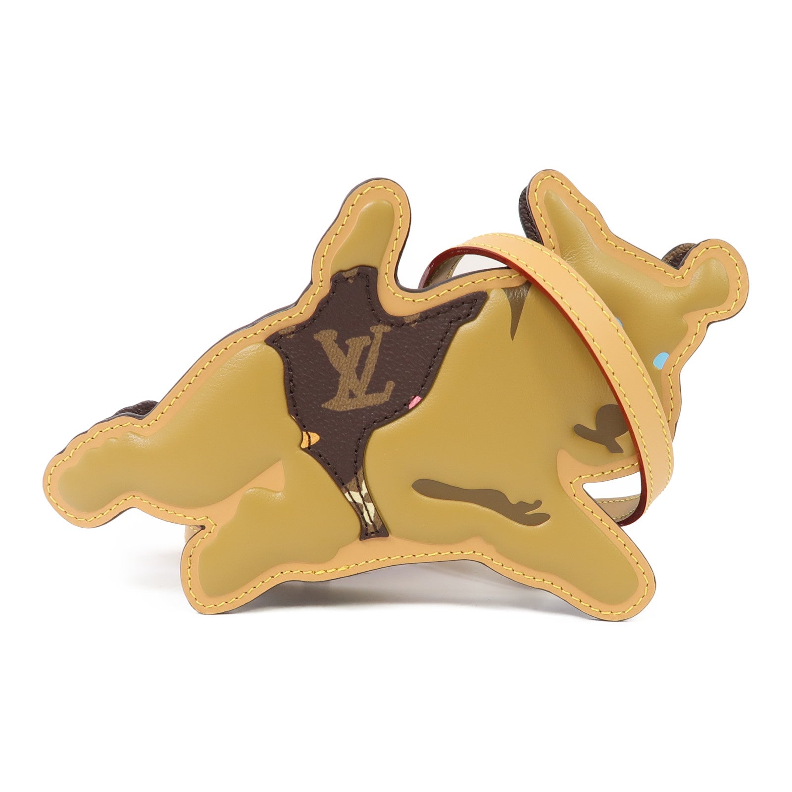 LOUIS VUITTON Monogram Craggy Dog On Strap金扣肩背袋啡色