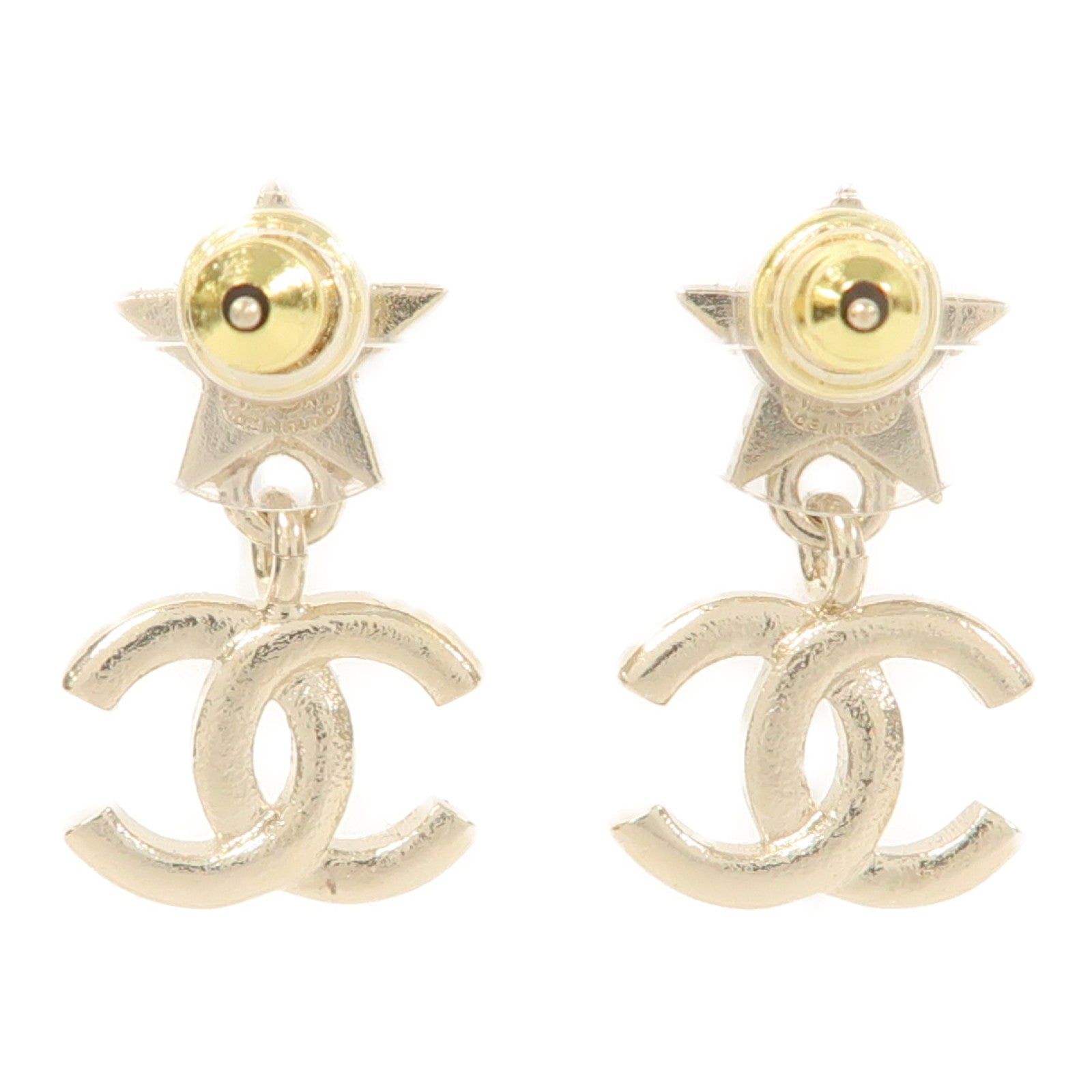 CHANEL 金屬Earrings耳環金色