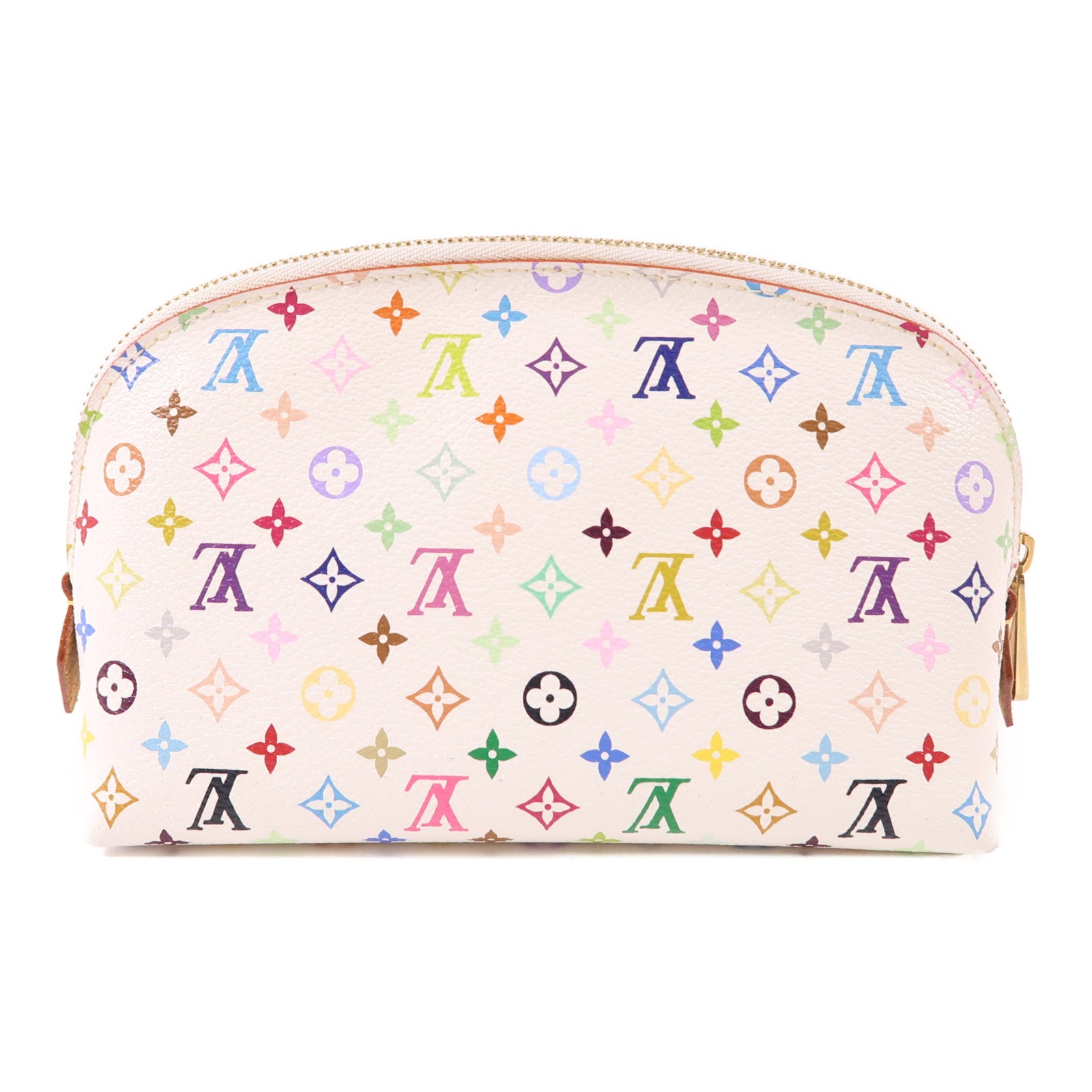 LOUIS VUITTON 【激減優惠】Monogram Multicolour金扣手拿包白色